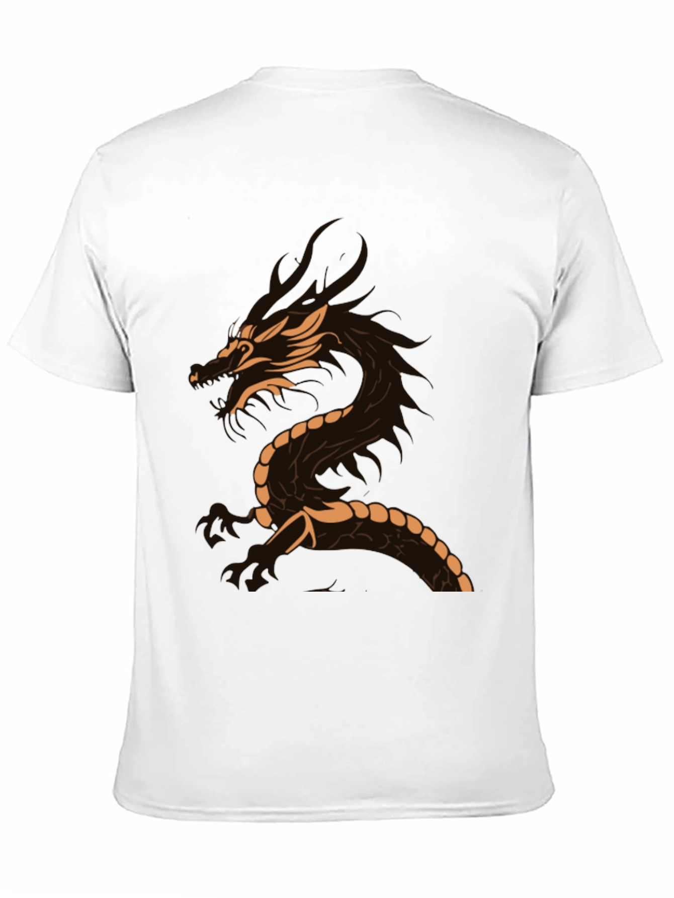 Dragon Graphic Tee - Black Casual T-Shirt