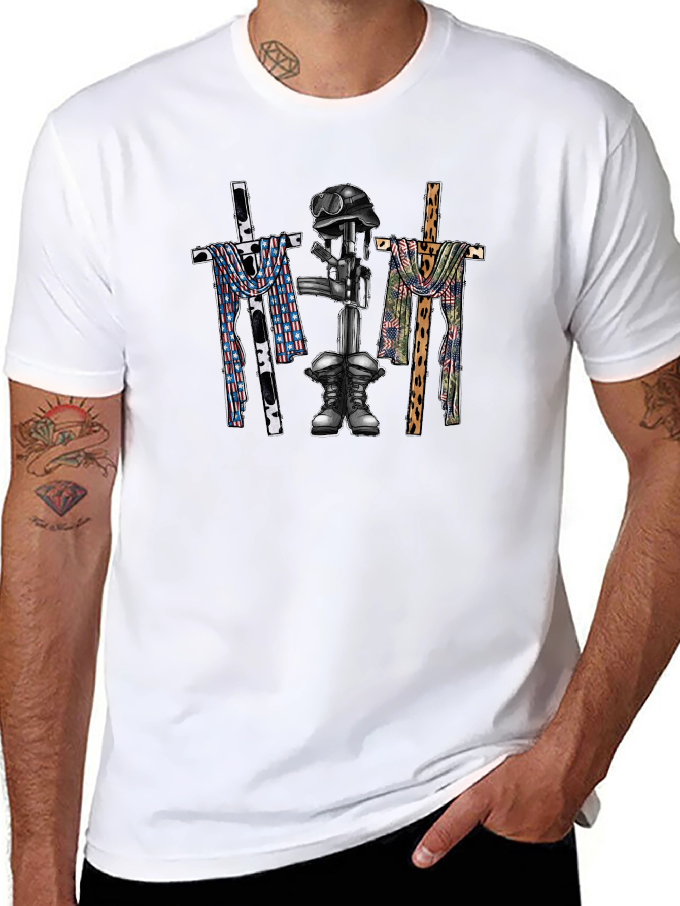 Patriotic Military Tribute T-Shirt