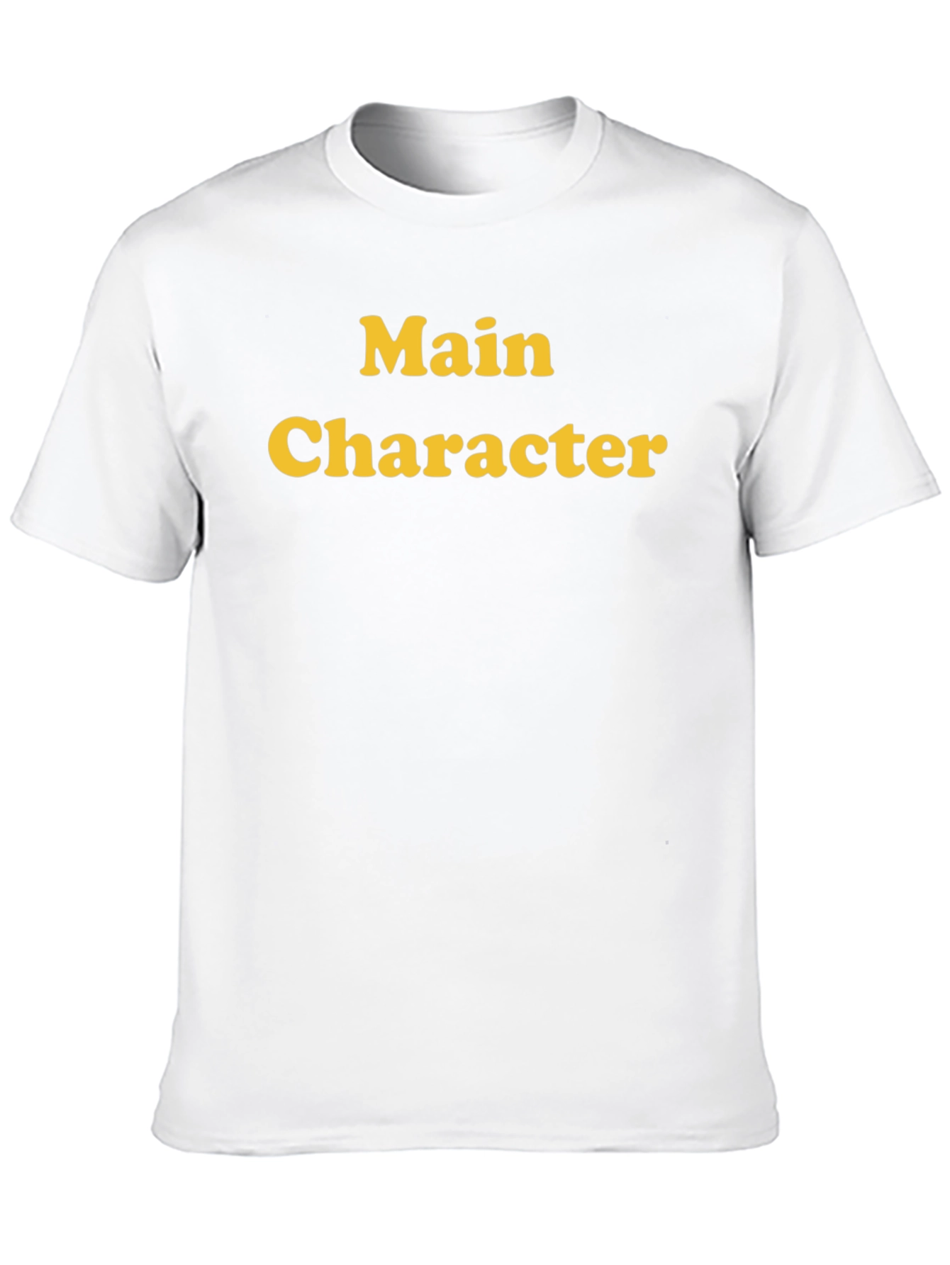 Main Character Black Cotton Graphic Tee