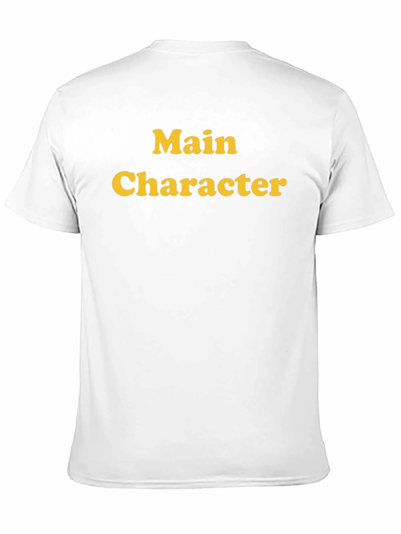 Main Character Black Cotton Graphic Tee