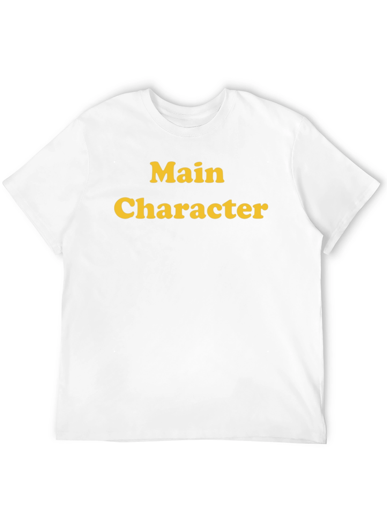 Main Character Black Cotton Graphic Tee