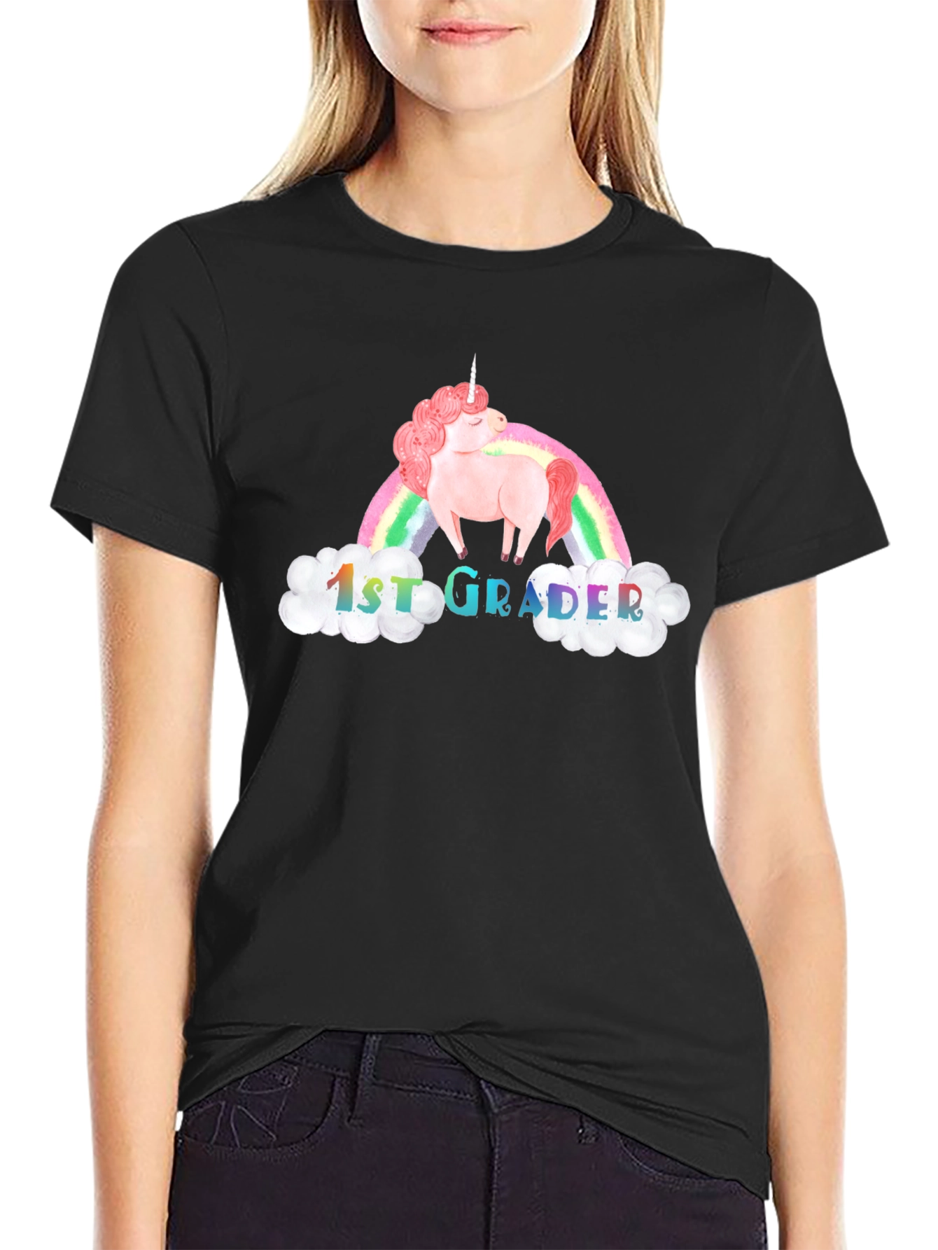 1st Grader Unicorn Rainbow T-Shirt