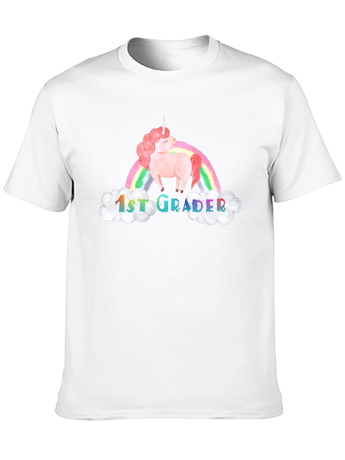 1st Grader Unicorn Rainbow T-Shirt
