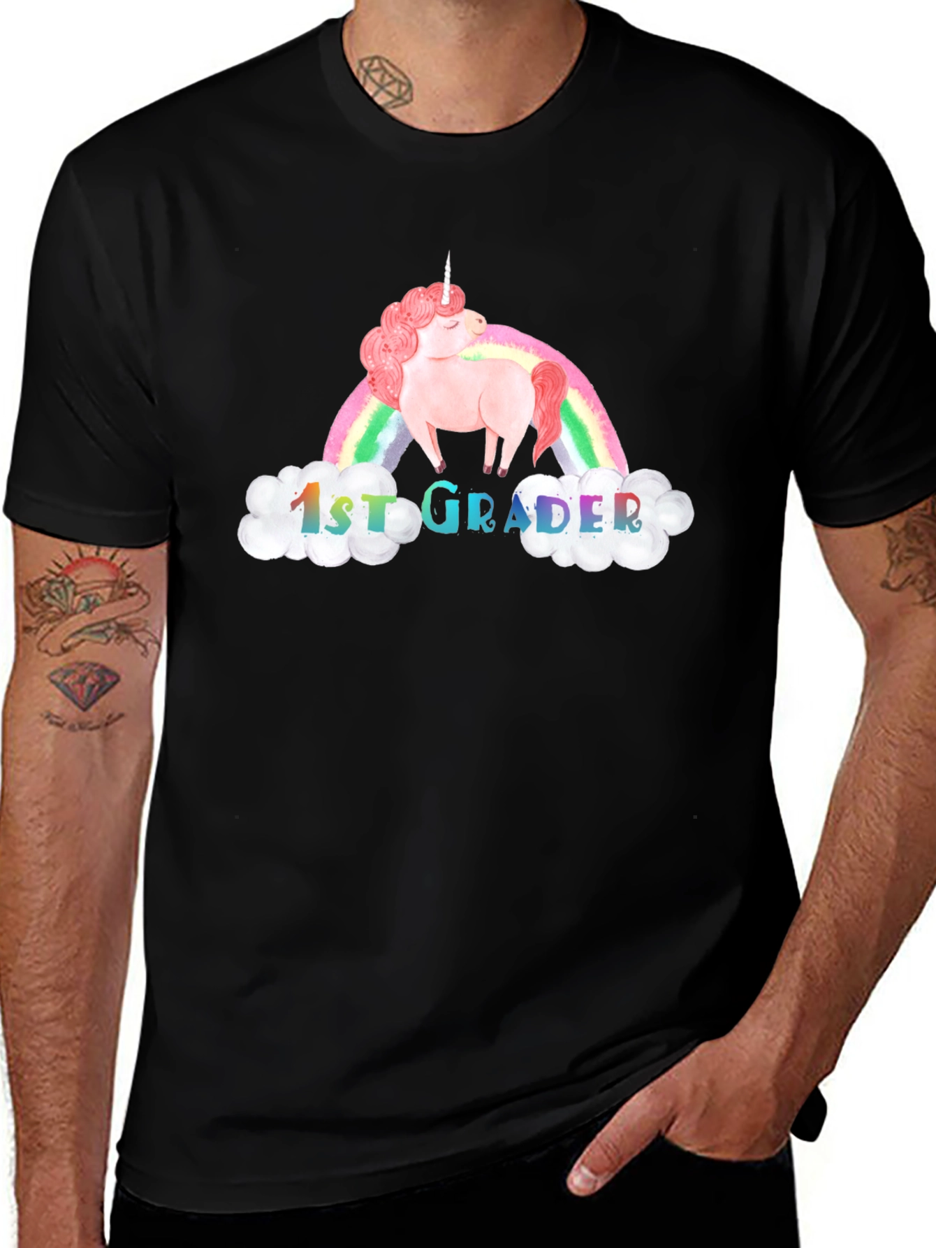 1st Grader Unicorn Rainbow T-Shirt