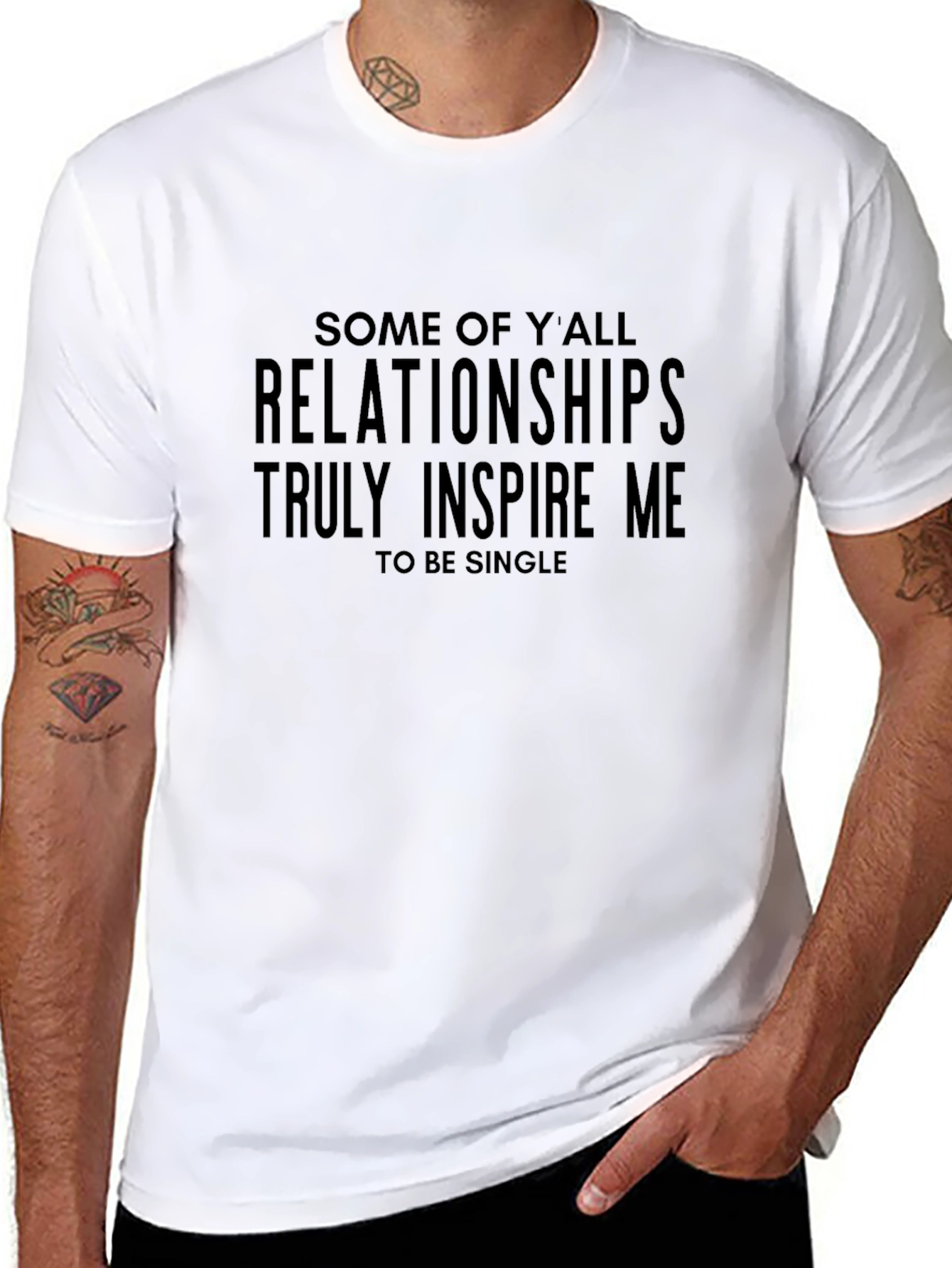 Relationships Inspire Me Tee - Funny Single Life Shirt