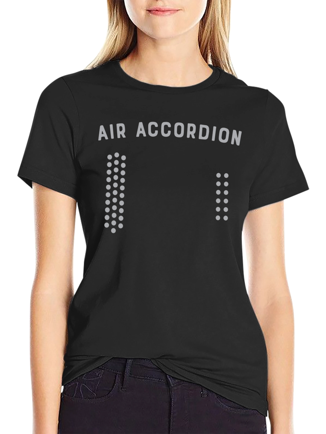 Air Accordion Black Graphic Tee