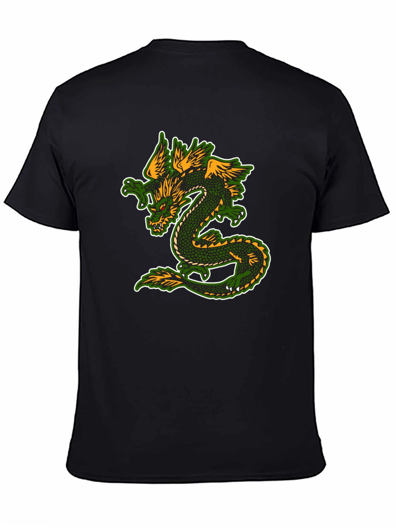 Dragon Graphic T-Shirt - Black Cotton Blend Tee