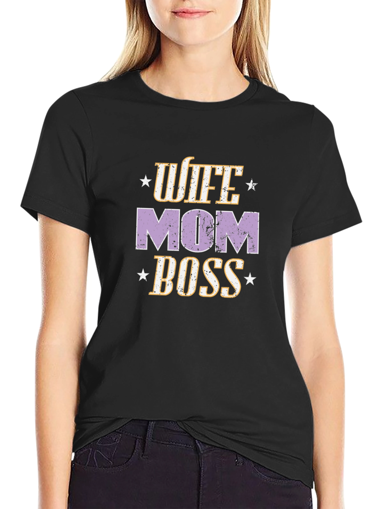 Wife Mom Boss Graphic Tee - Womans Empowerment T-Shirt