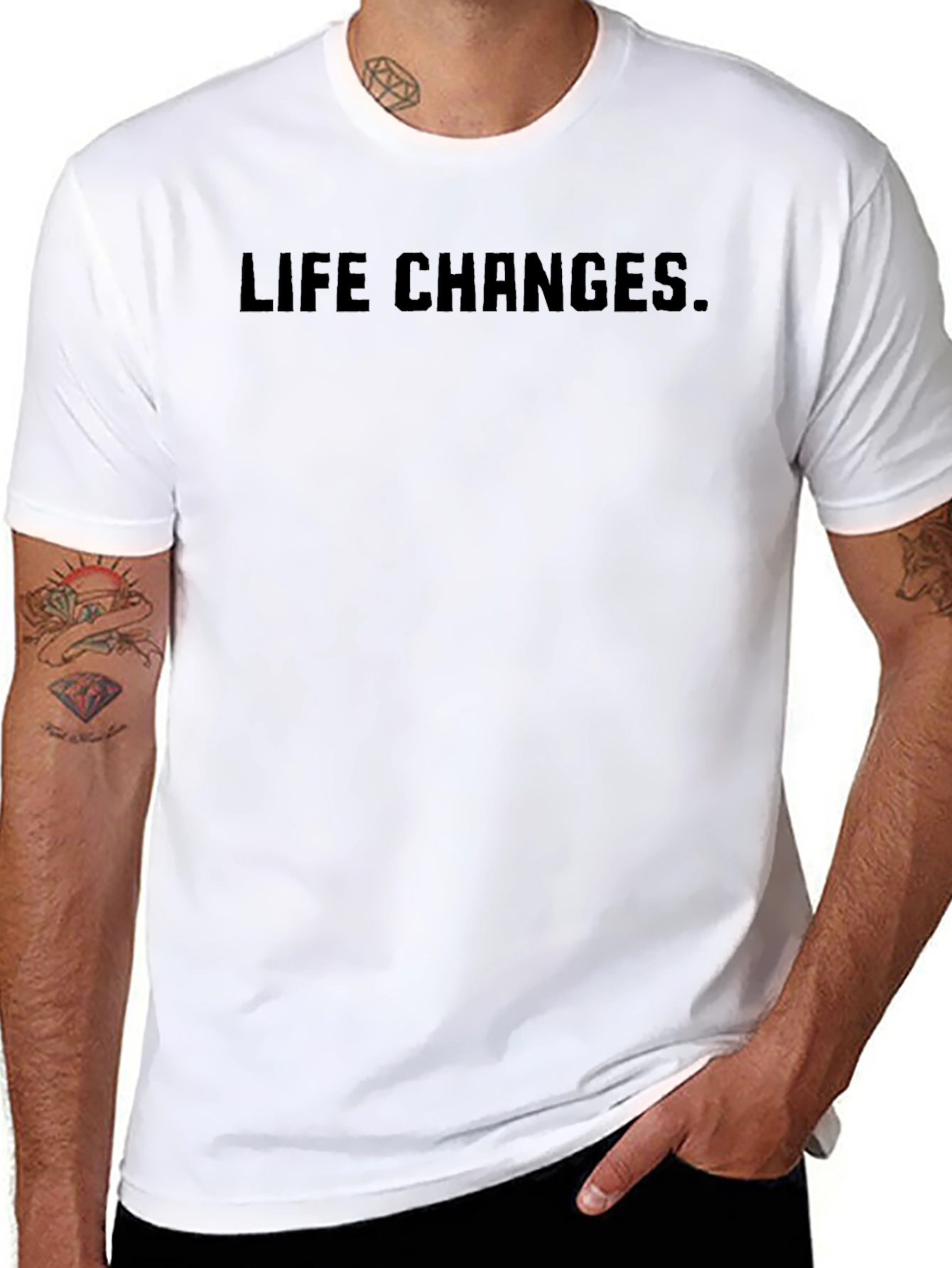 Life Changes Black T-Shirt
