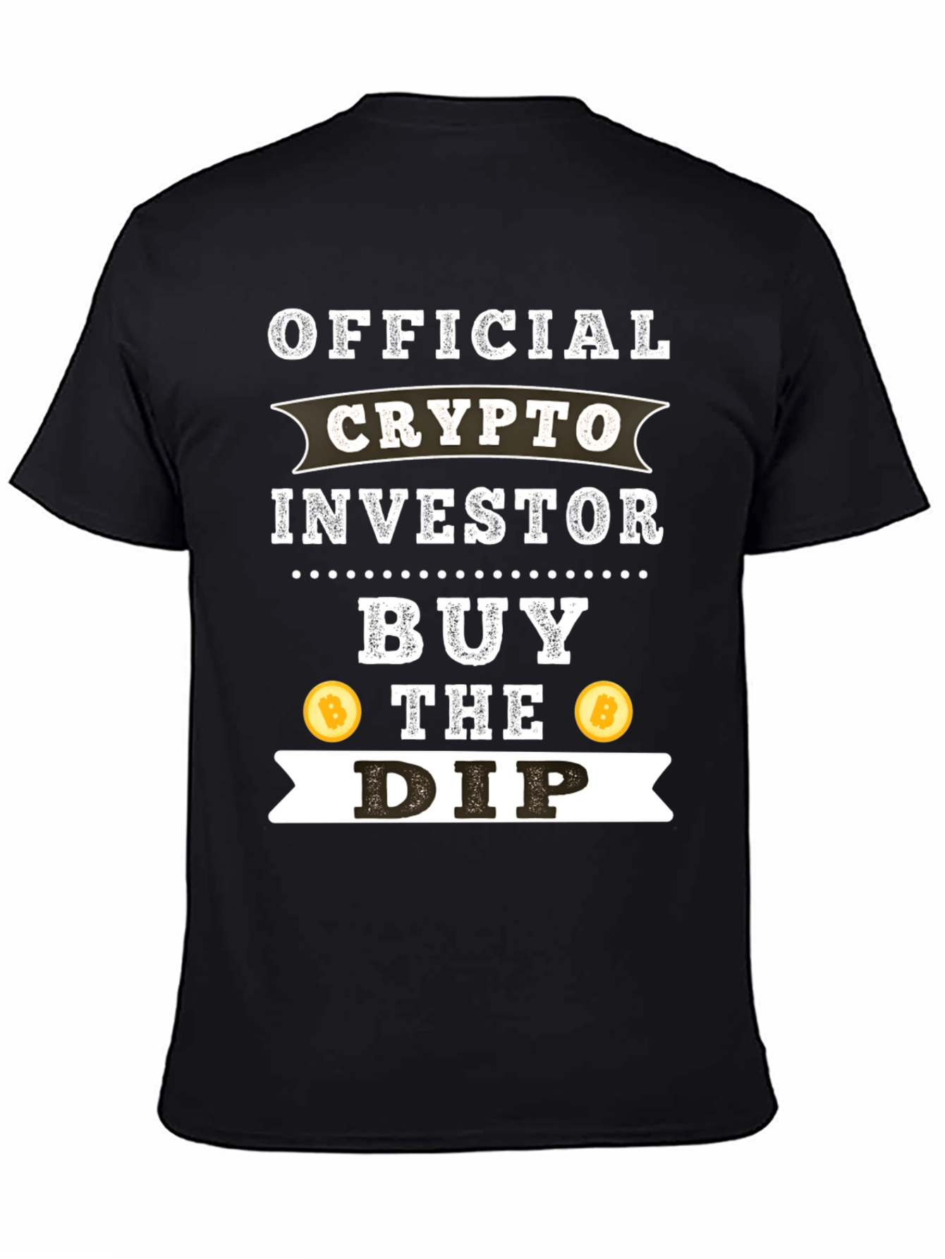 Crypto Investor Black T-Shirt - Buy The Dip