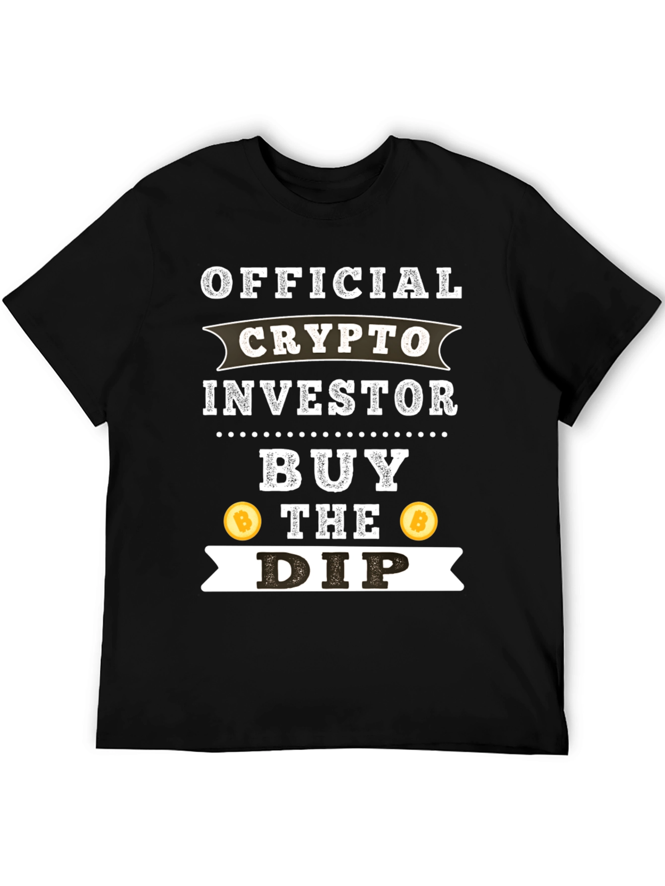 Crypto Investor Black T-Shirt - Buy The Dip