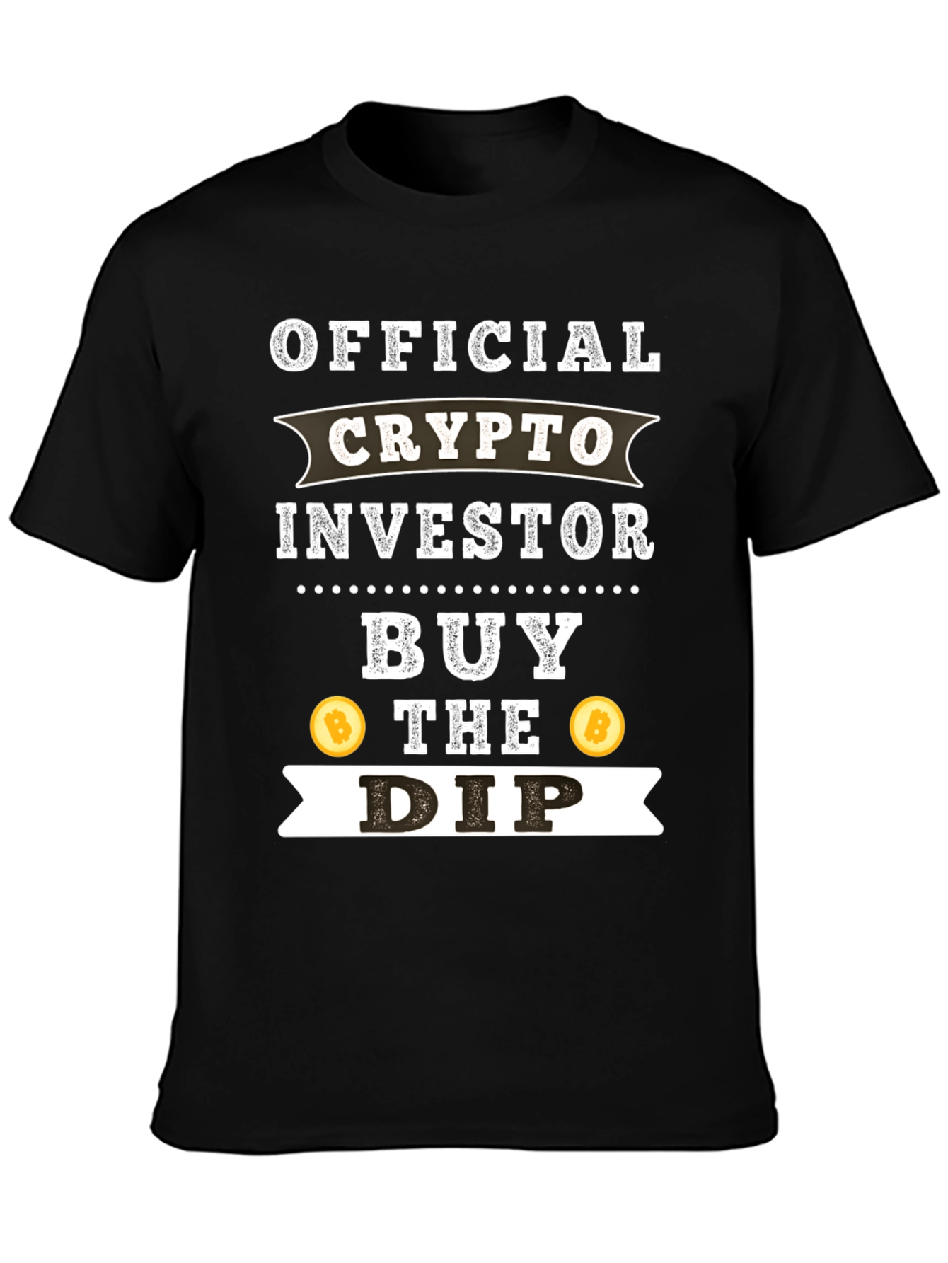 Crypto Investor Black T-Shirt - Buy The Dip