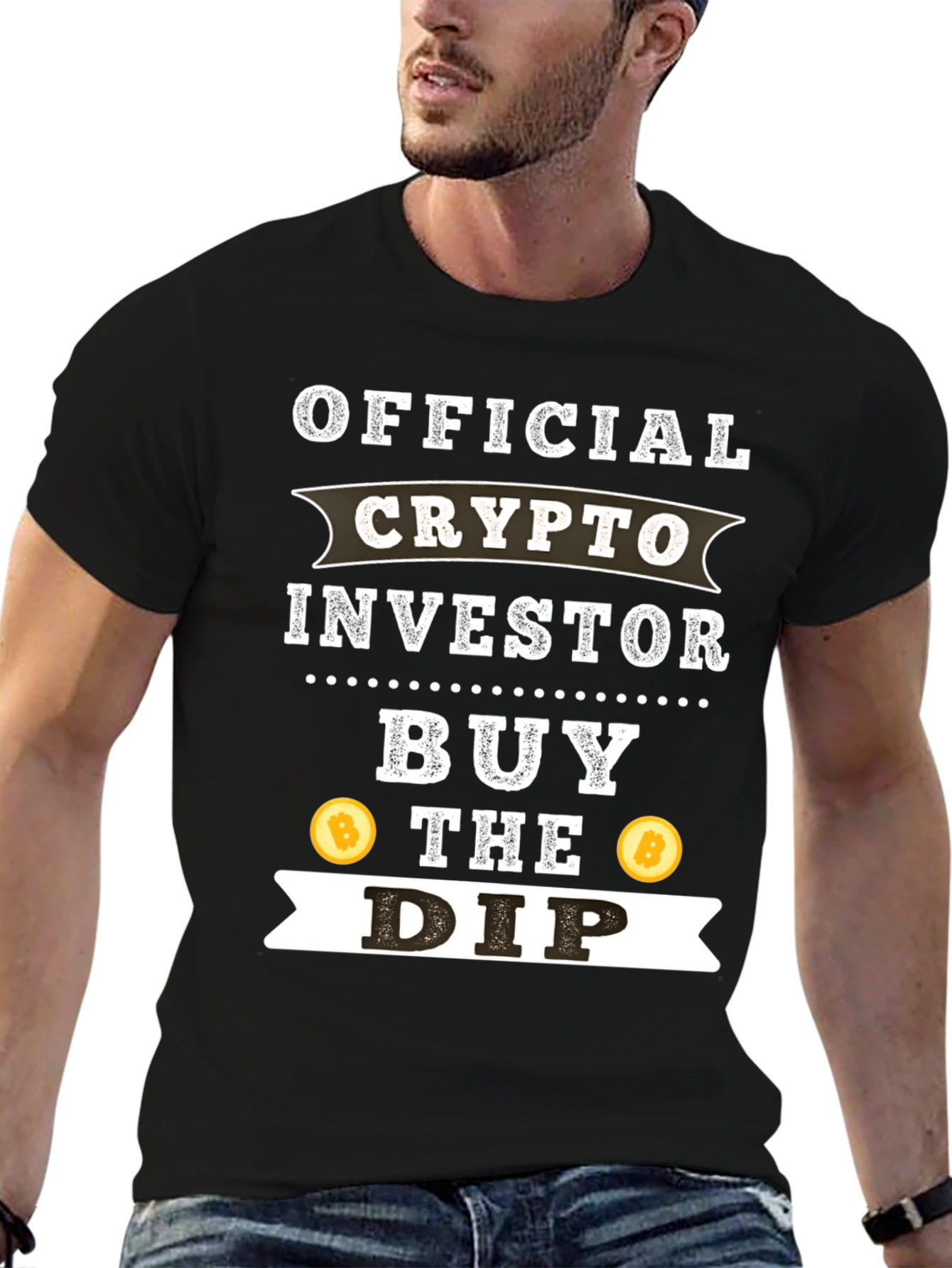 Crypto Investor Black T-Shirt - Buy The Dip