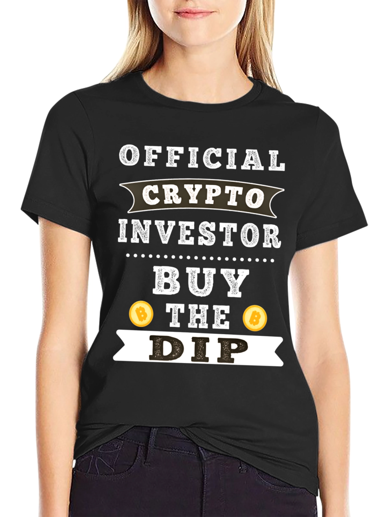 Crypto Investor Black T-Shirt - Buy The Dip