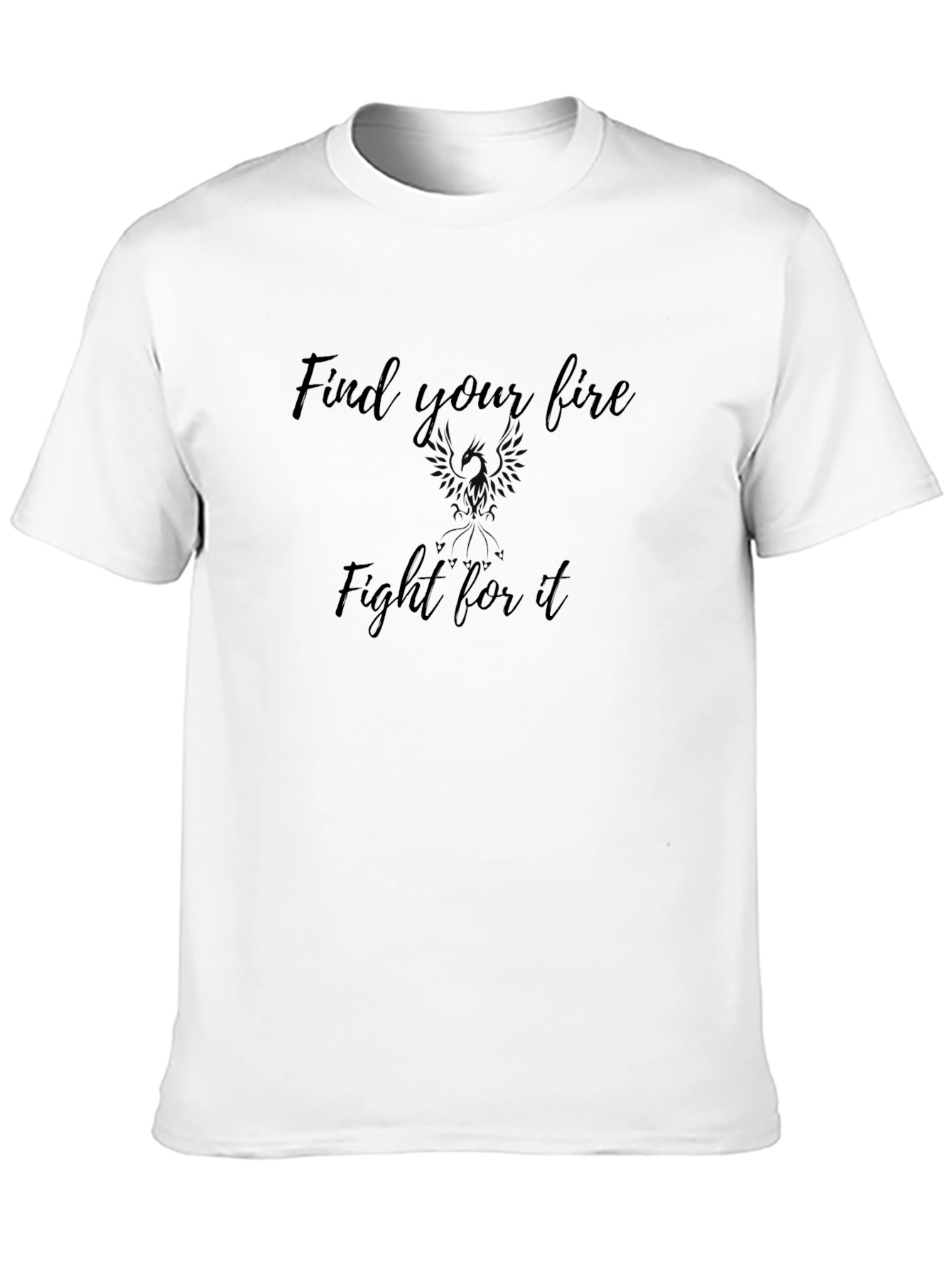Motivational Find Your Fire Black T-Shirt