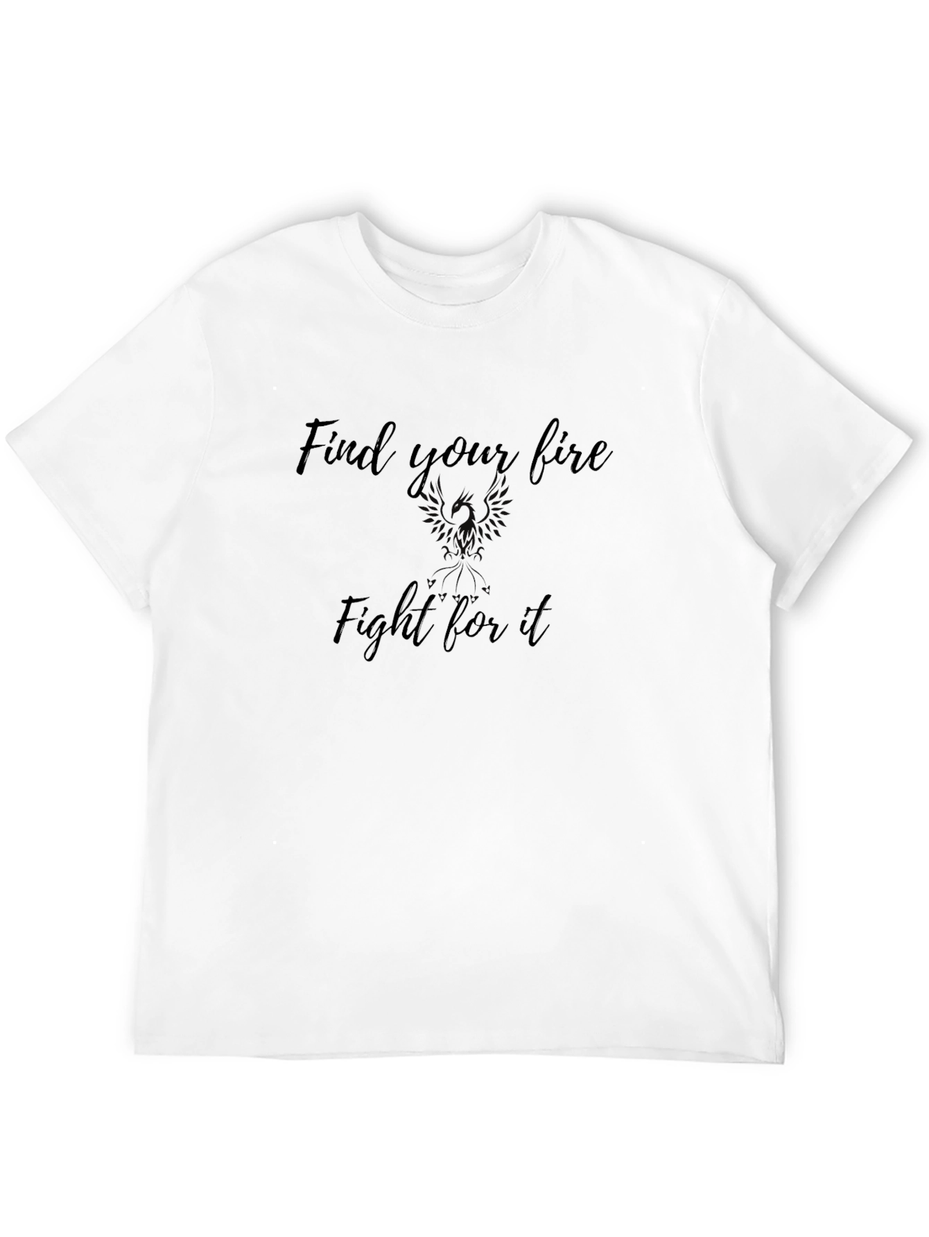 Motivational Find Your Fire Black T-Shirt
