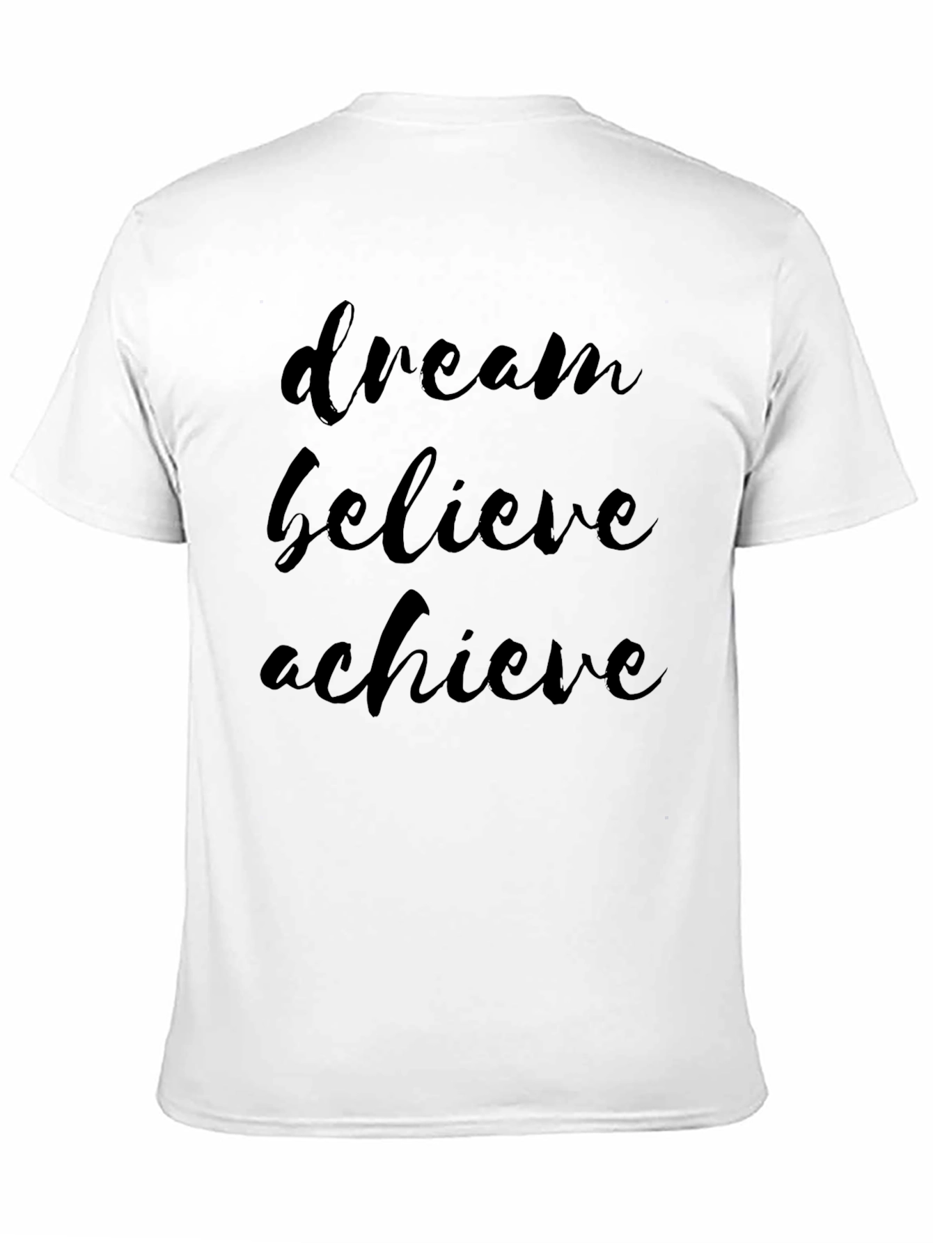 Dream Believe Achieve Graphic Tee - Black