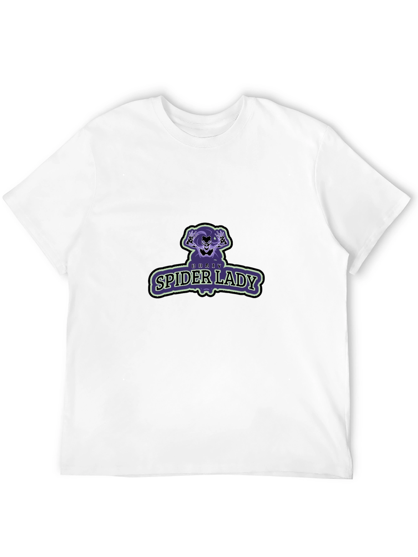 Crazy Spider Lady Graphic Tee - Mens Black T-Shirt