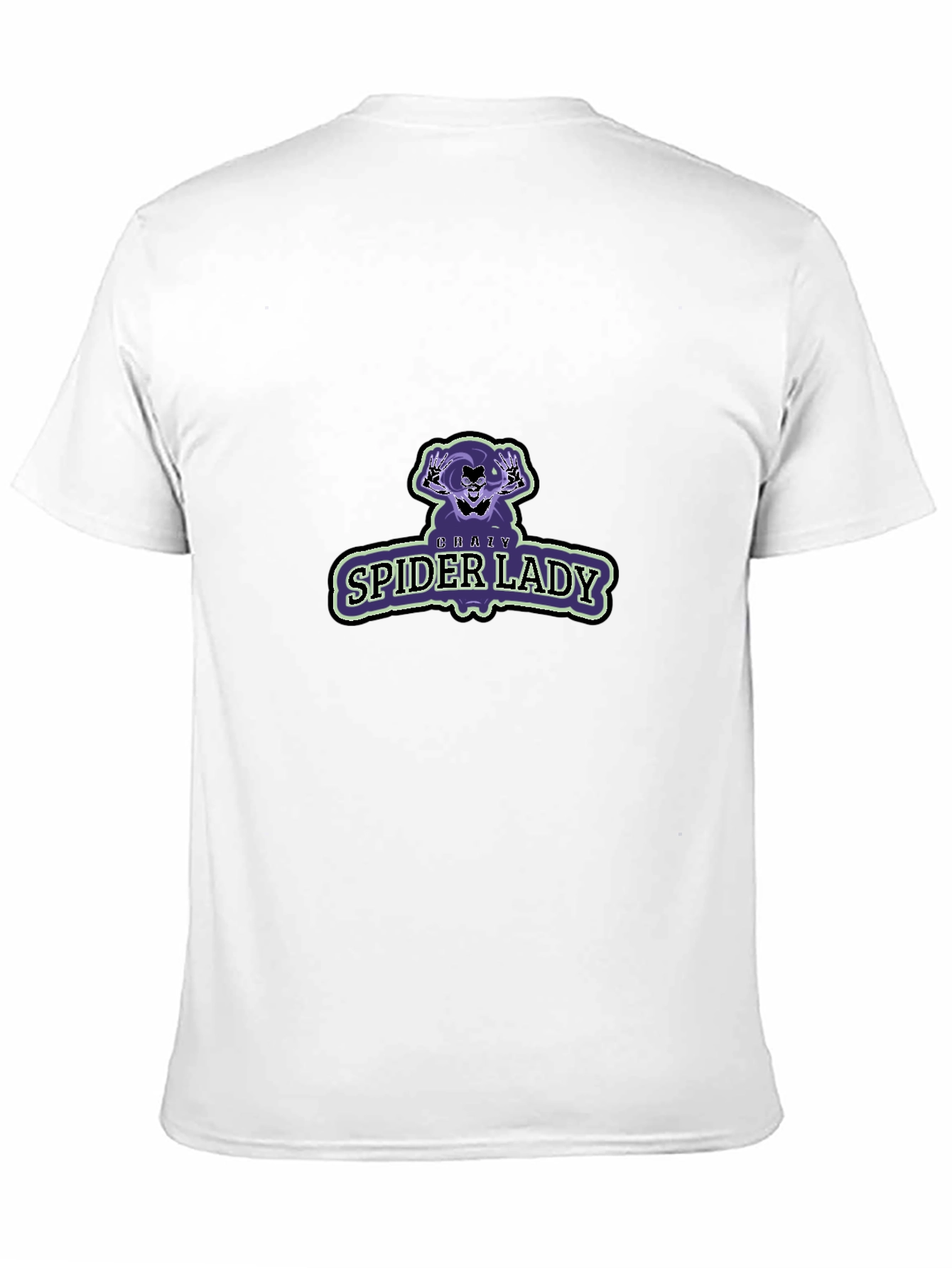 Crazy Spider Lady Graphic Tee - Mens Black T-Shirt