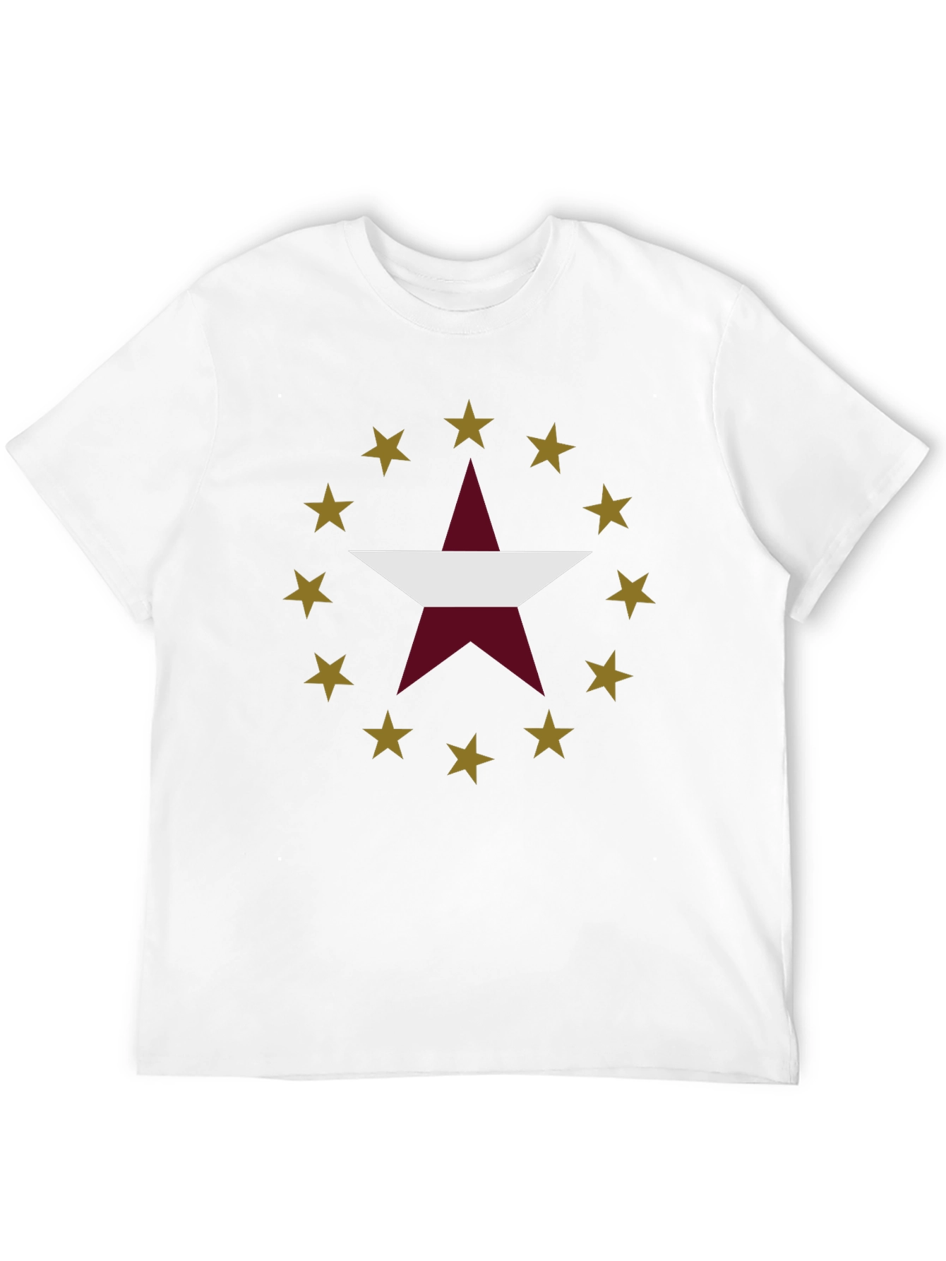 Star Design Black T-Shirt