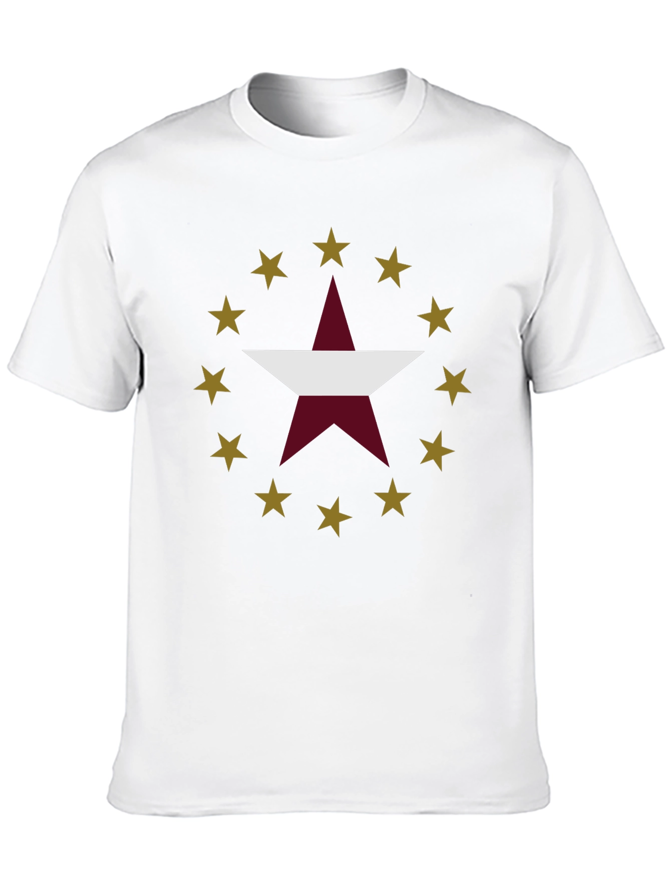 Star Design Black T-Shirt