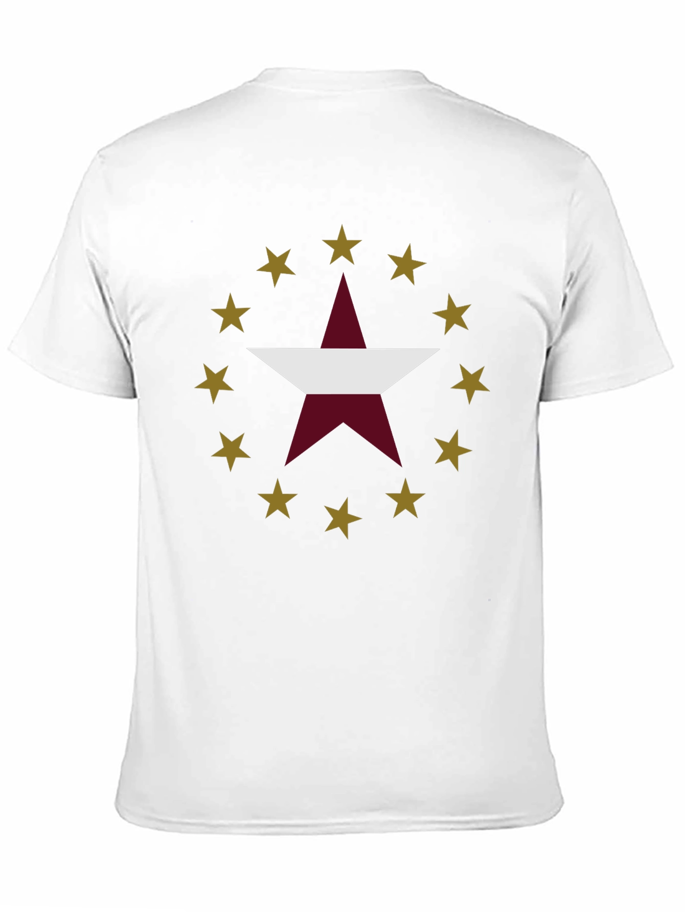 Star Design Black T-Shirt