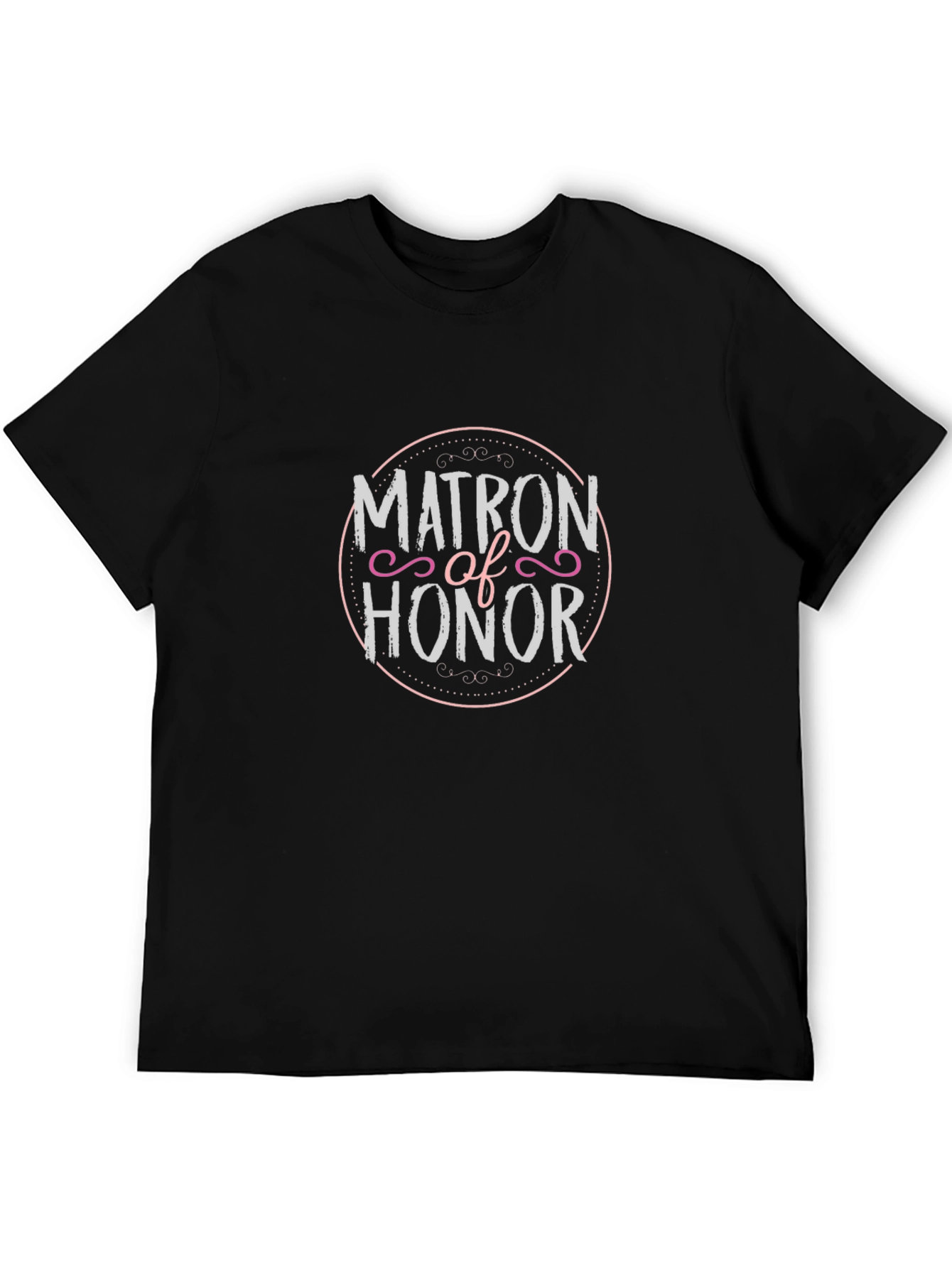 Matron of Honor Crew T-Shirt - Black