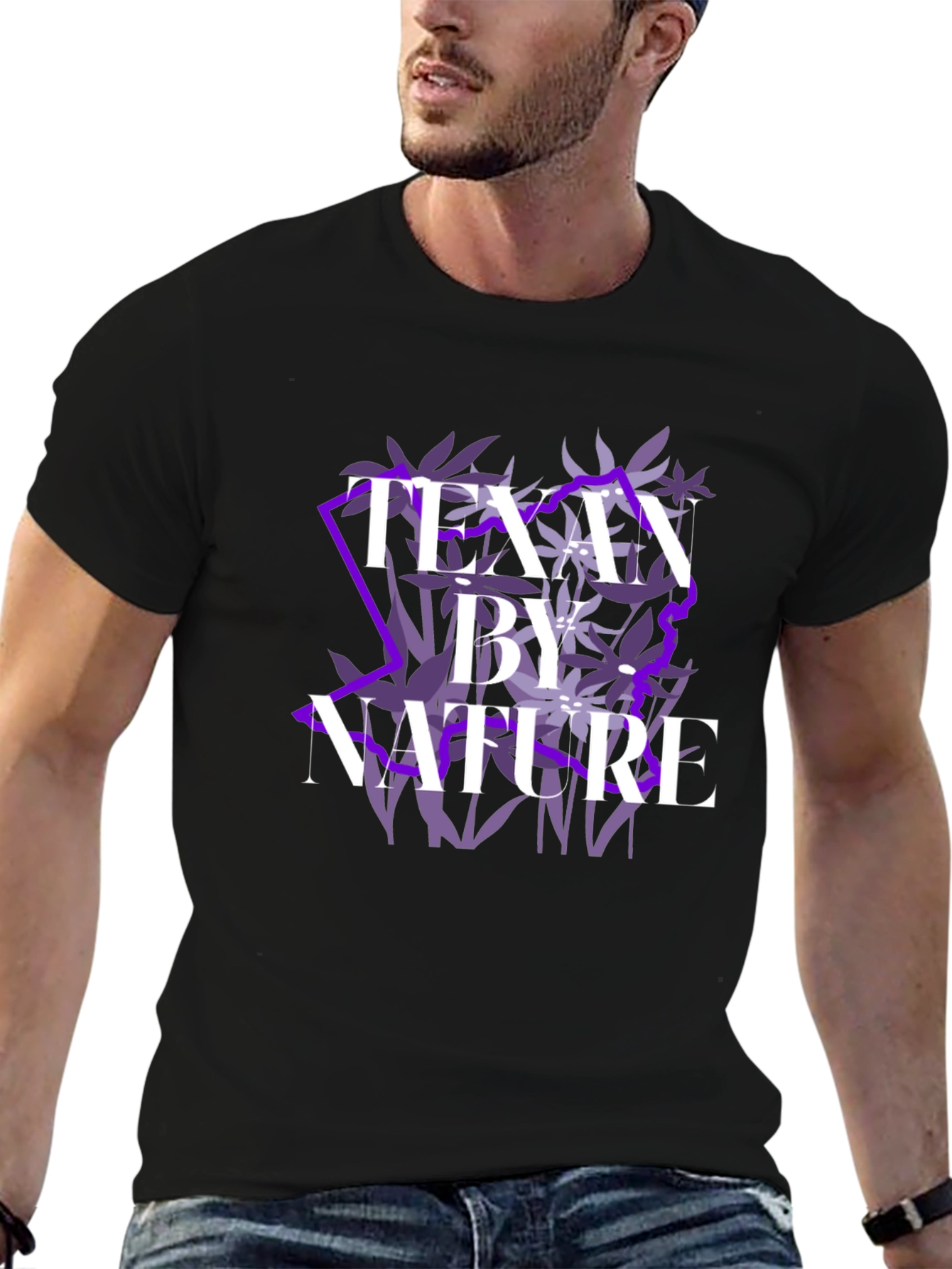 Texan by Nature Black Graphic Tee