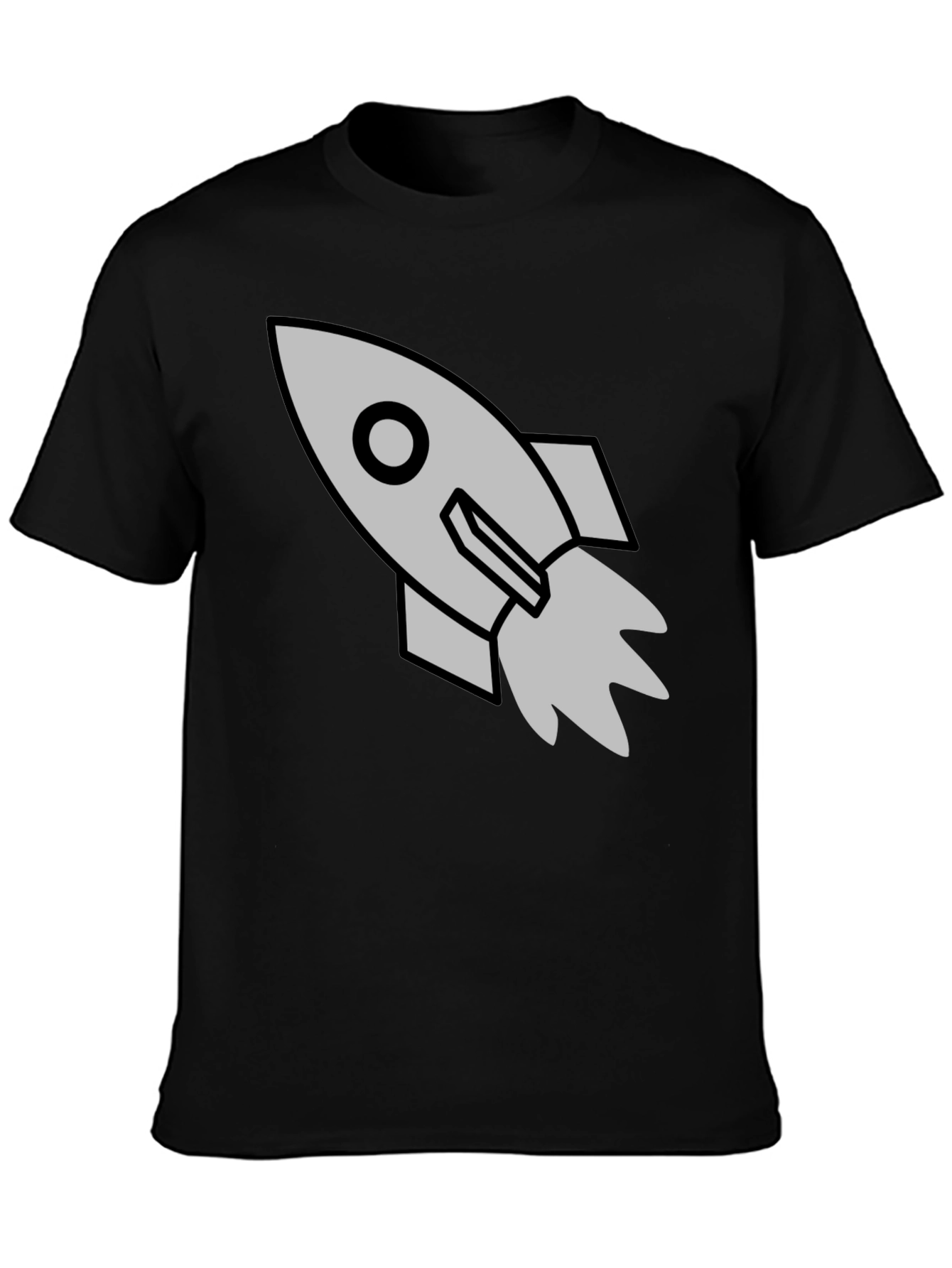 Rocket Graphic Black T-Shirt