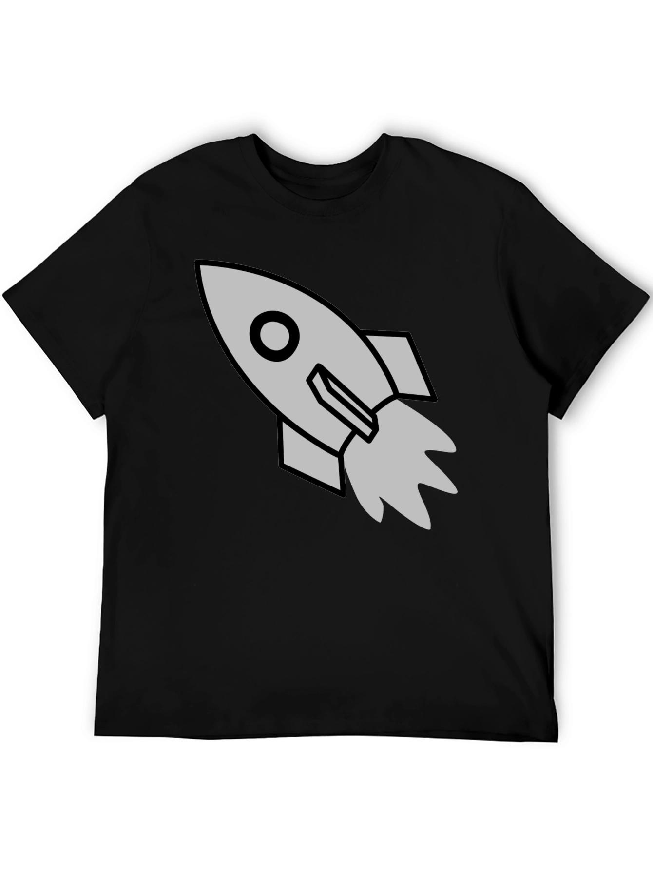 Rocket Graphic Black T-Shirt