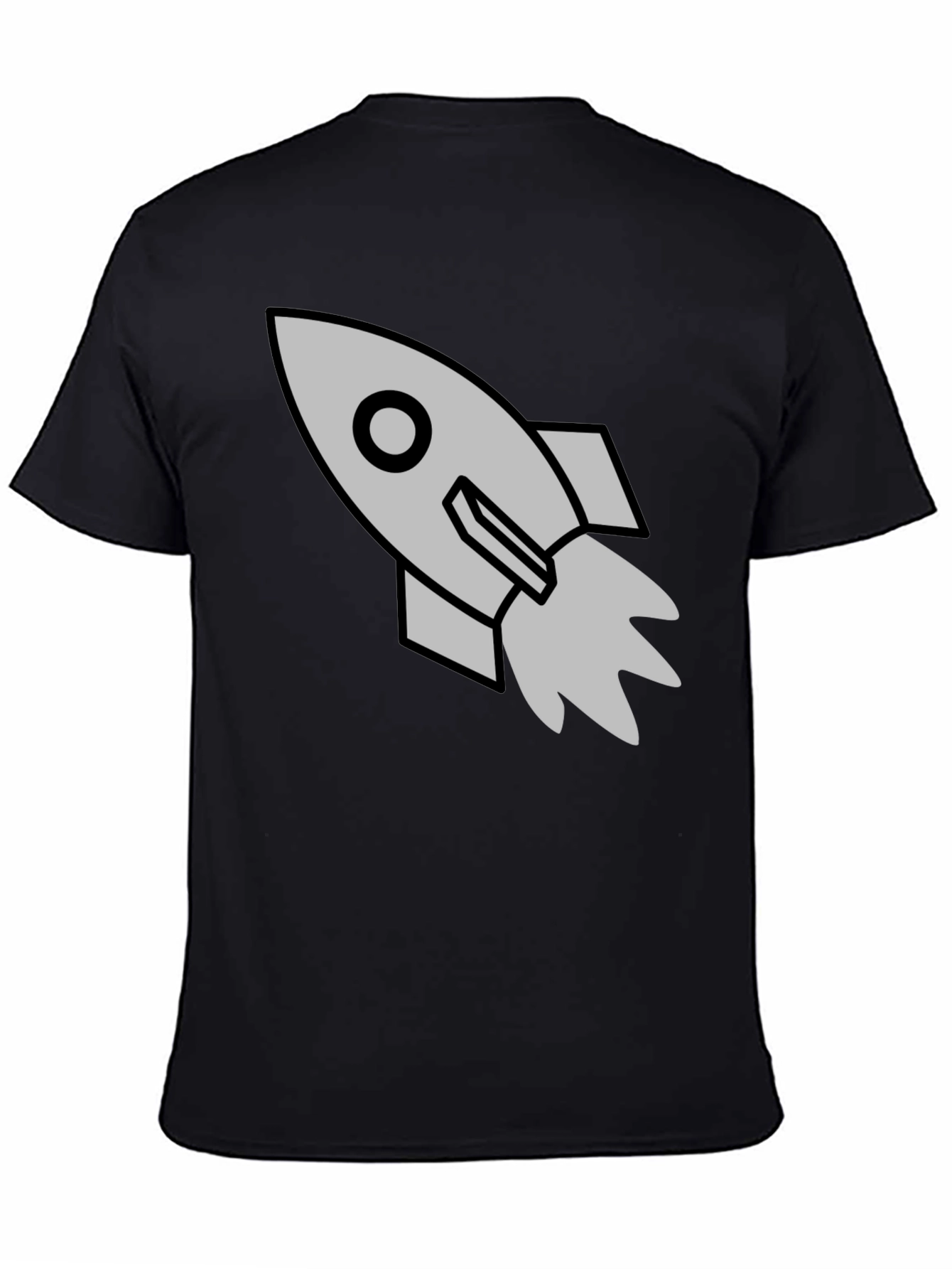 Rocket Graphic Black T-Shirt