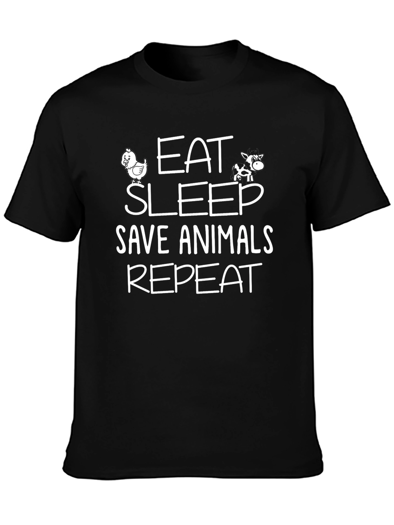 Eat Sleep Save Animals Repeat T-Shirt