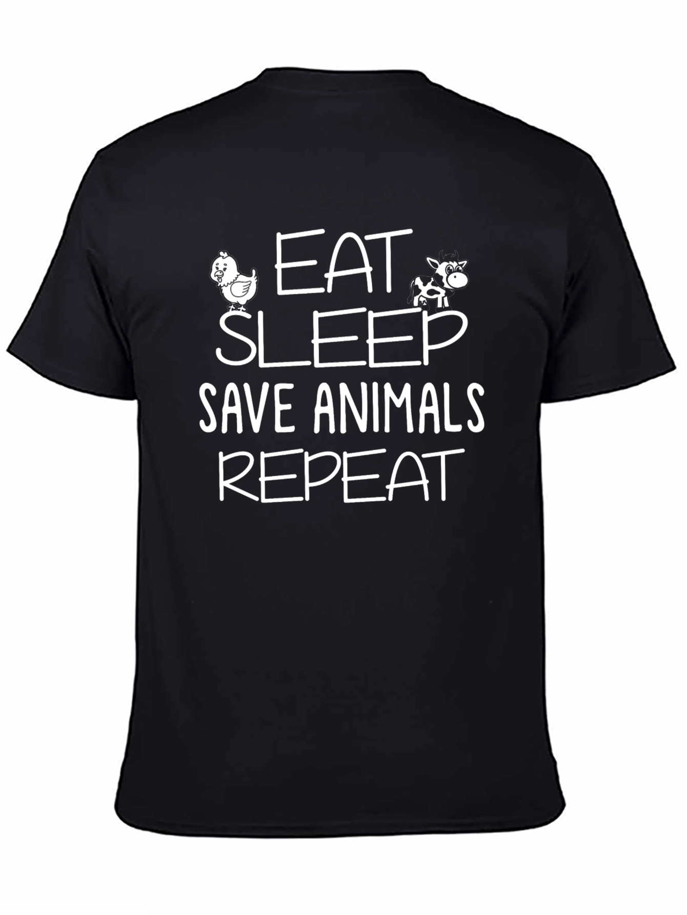 Eat Sleep Save Animals Repeat T-Shirt