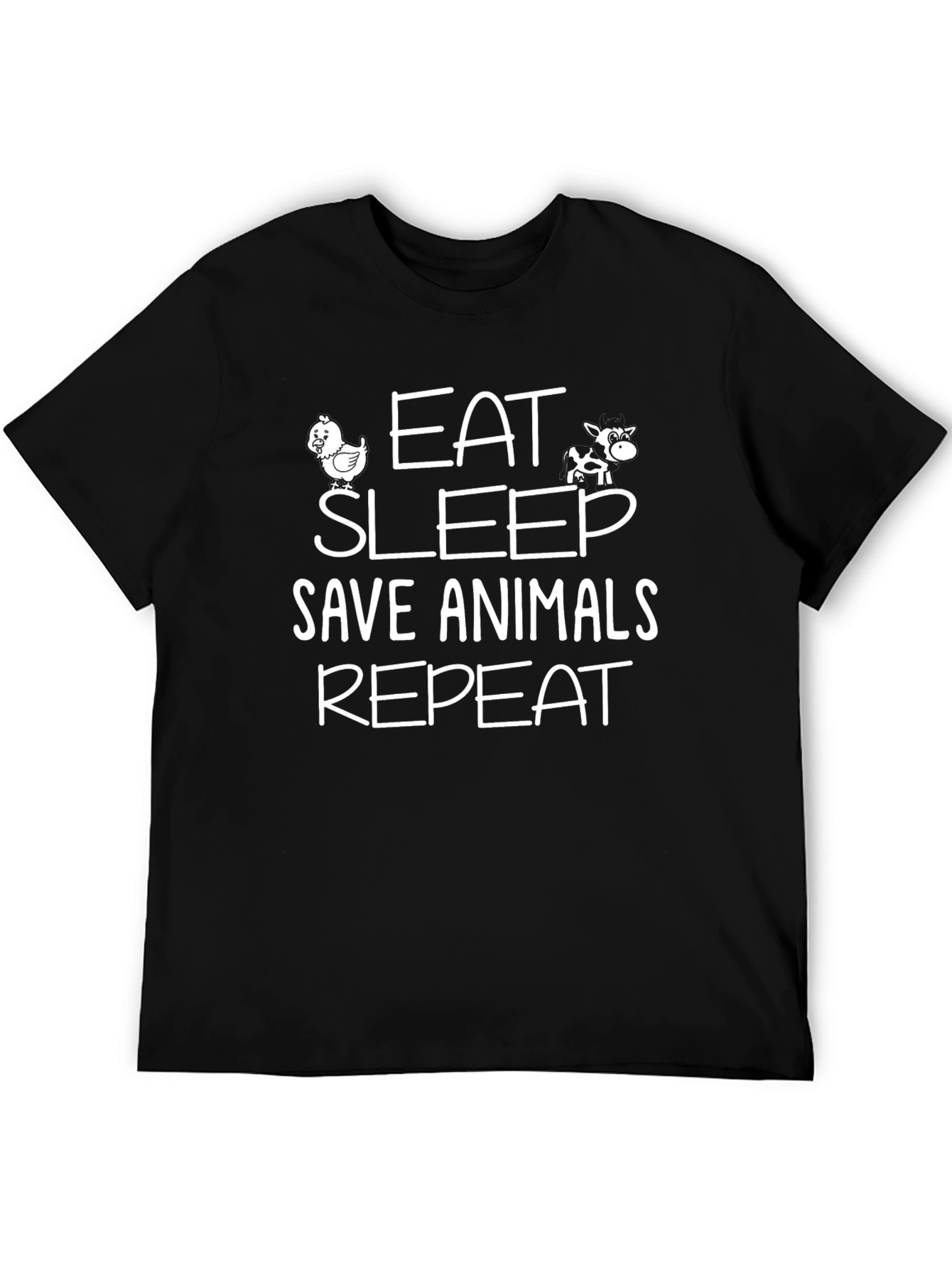 Eat Sleep Save Animals Repeat T-Shirt