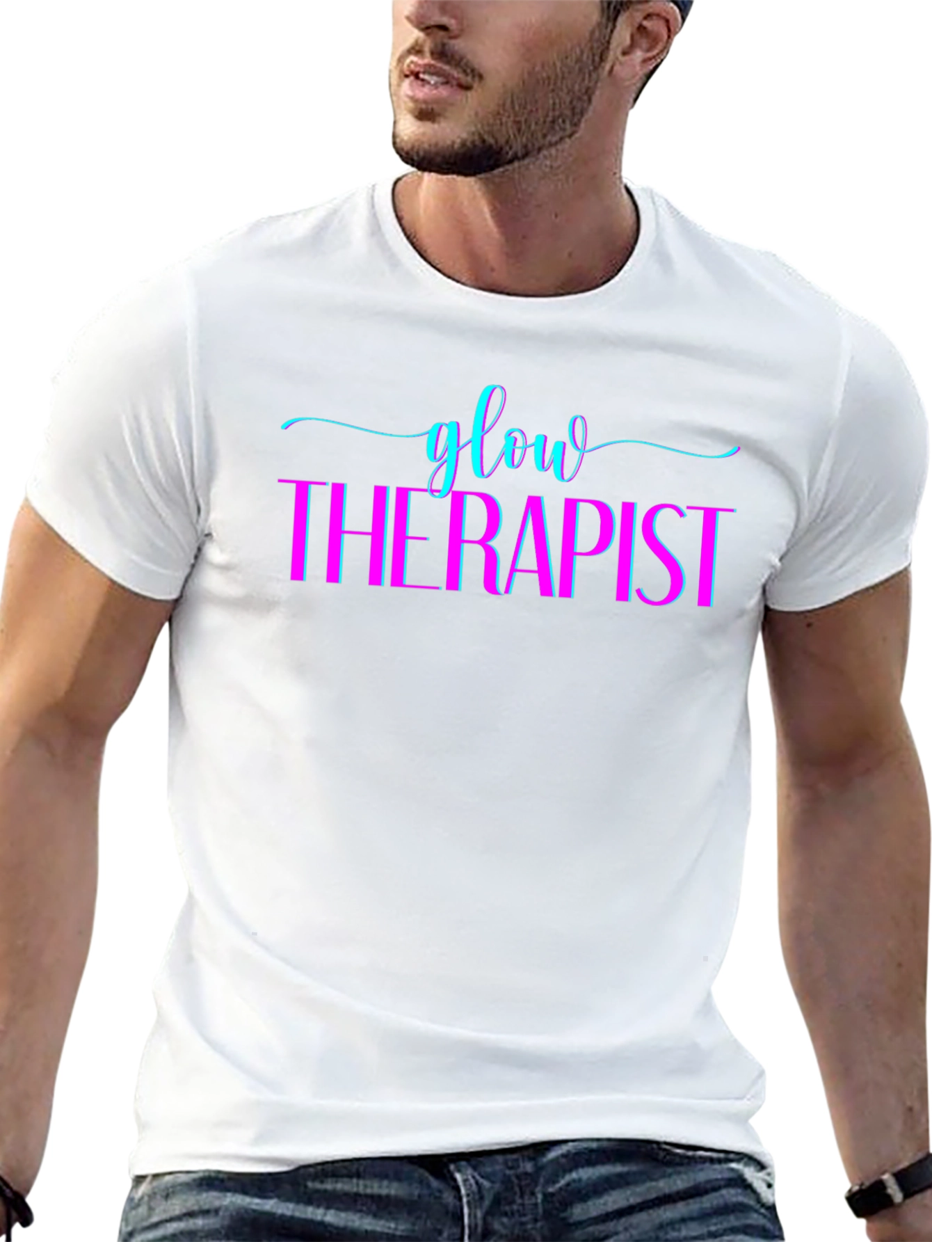 Glow Therapist Graphic Black T-Shirt