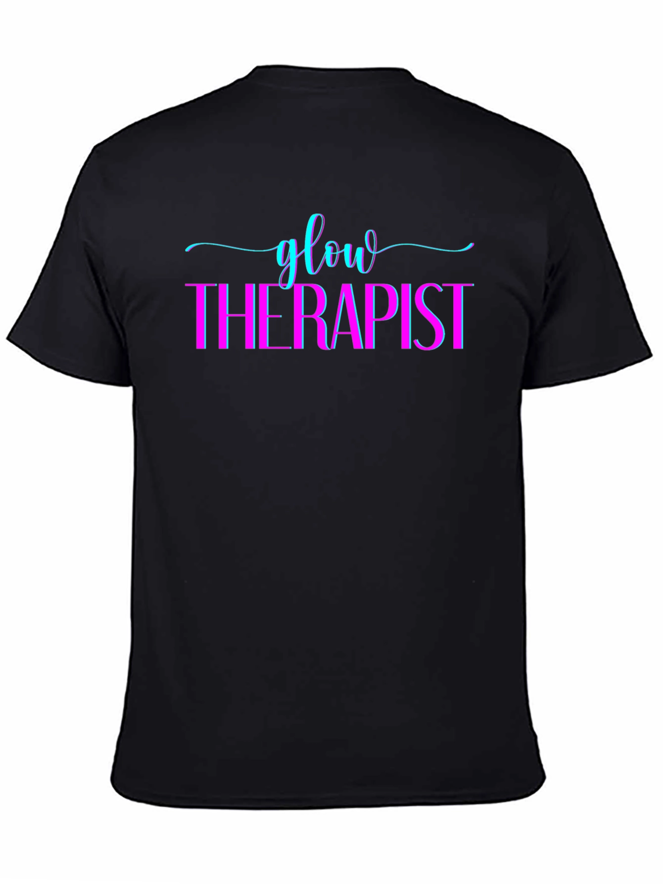 Glow Therapist Graphic Black T-Shirt