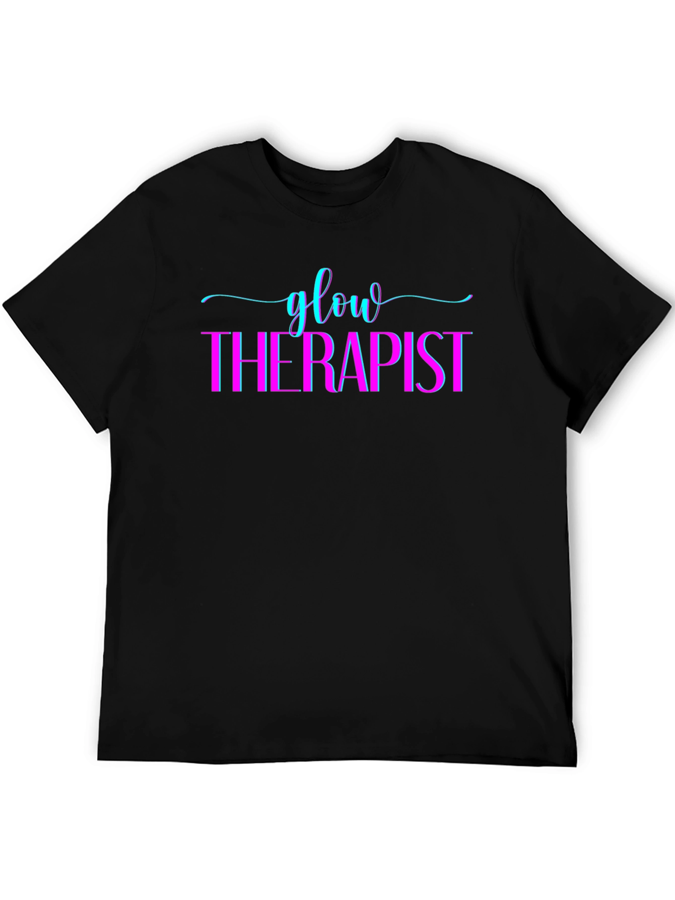 Glow Therapist Graphic Black T-Shirt