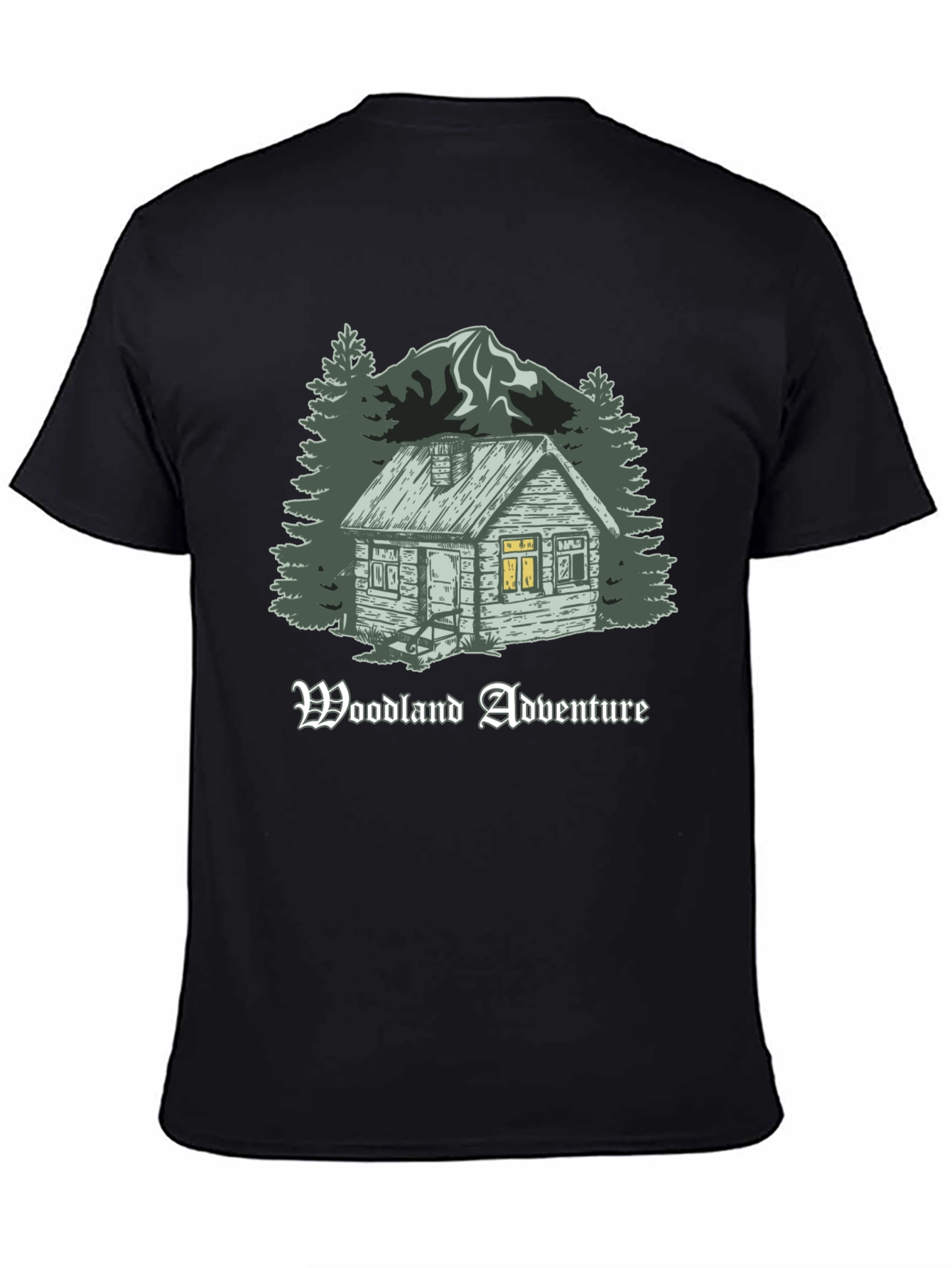 Woodland Adventure Cabin Graphic T-Shirt