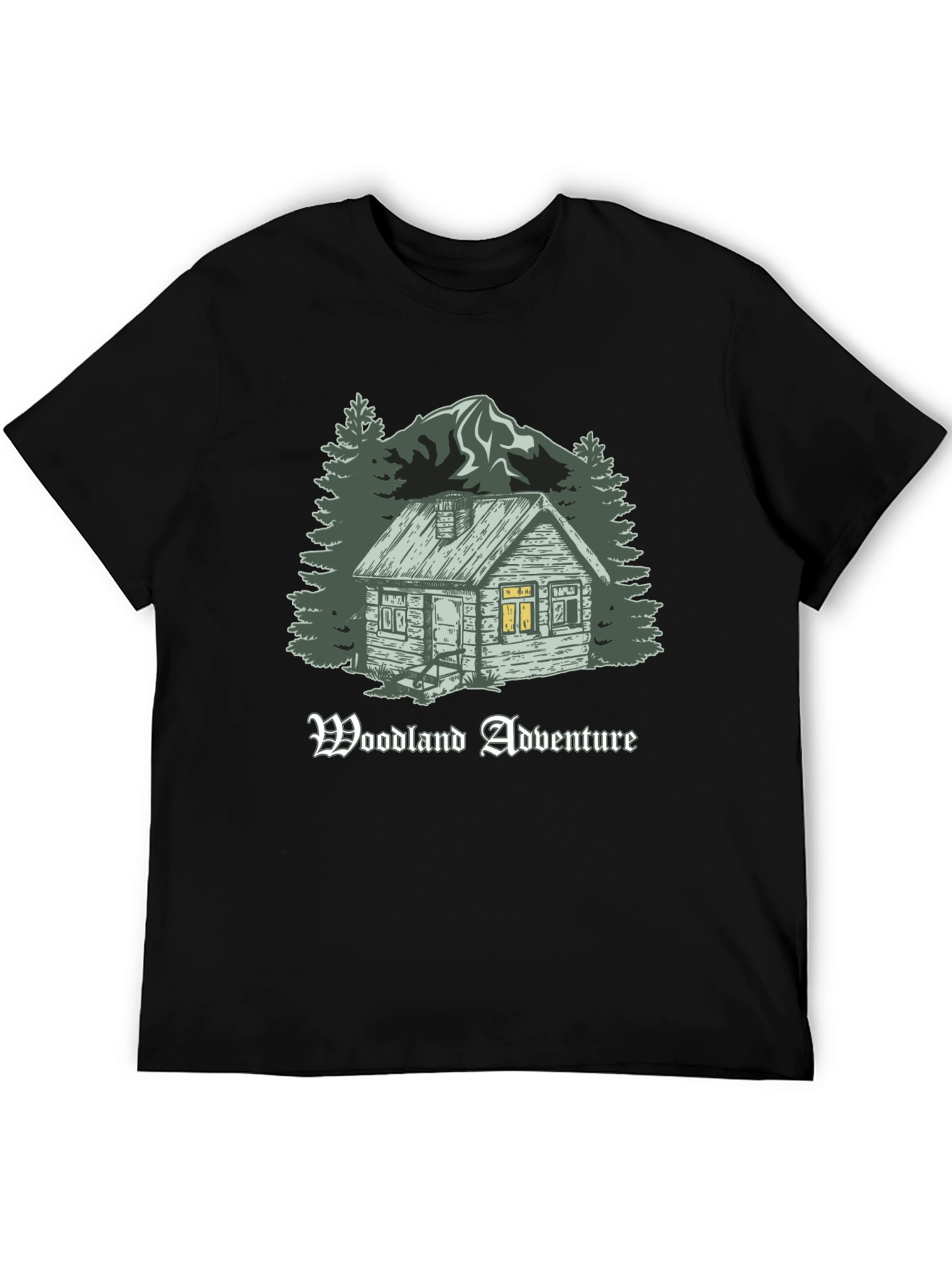 Woodland Adventure Cabin Graphic T-Shirt