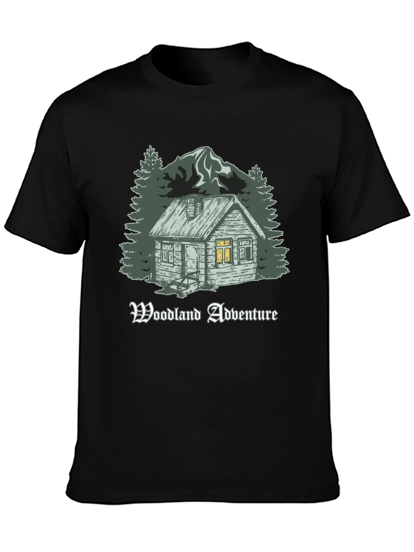 Woodland Adventure Cabin Graphic T-Shirt