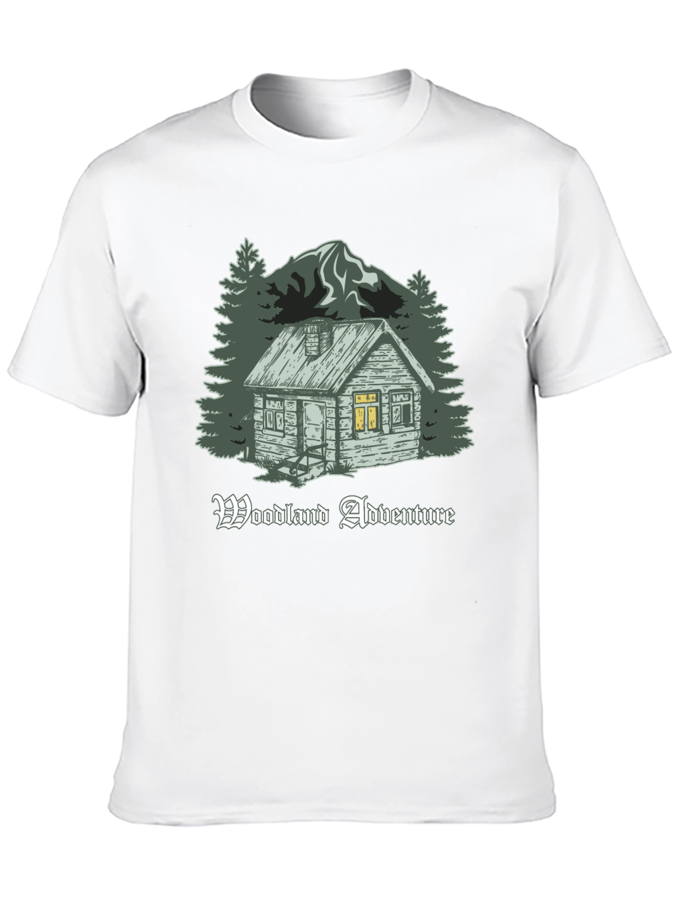 Woodland Adventure Cabin Graphic T-Shirt