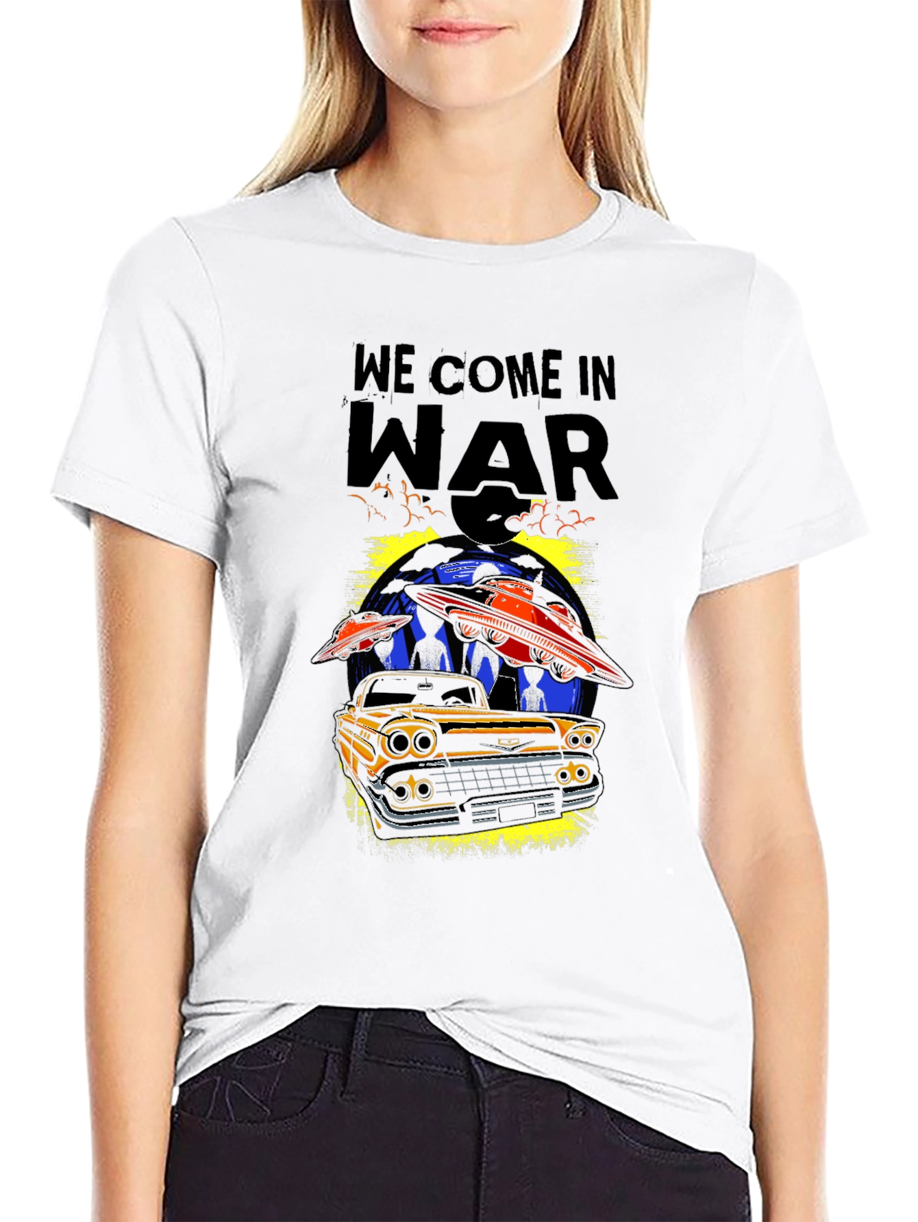 We Come In War Graphic T-Shirt