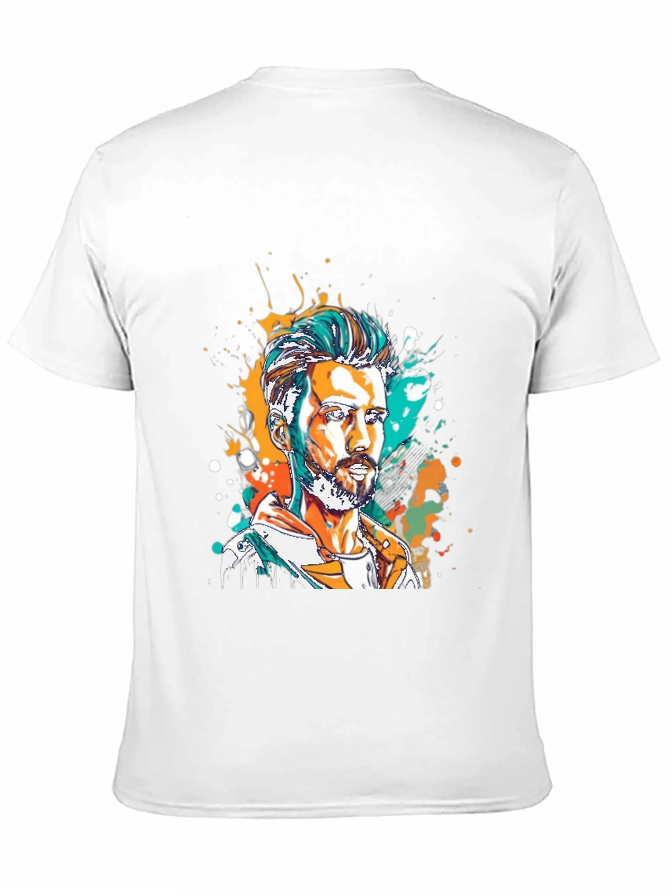 Artistic Man Portrait Graphic Tee