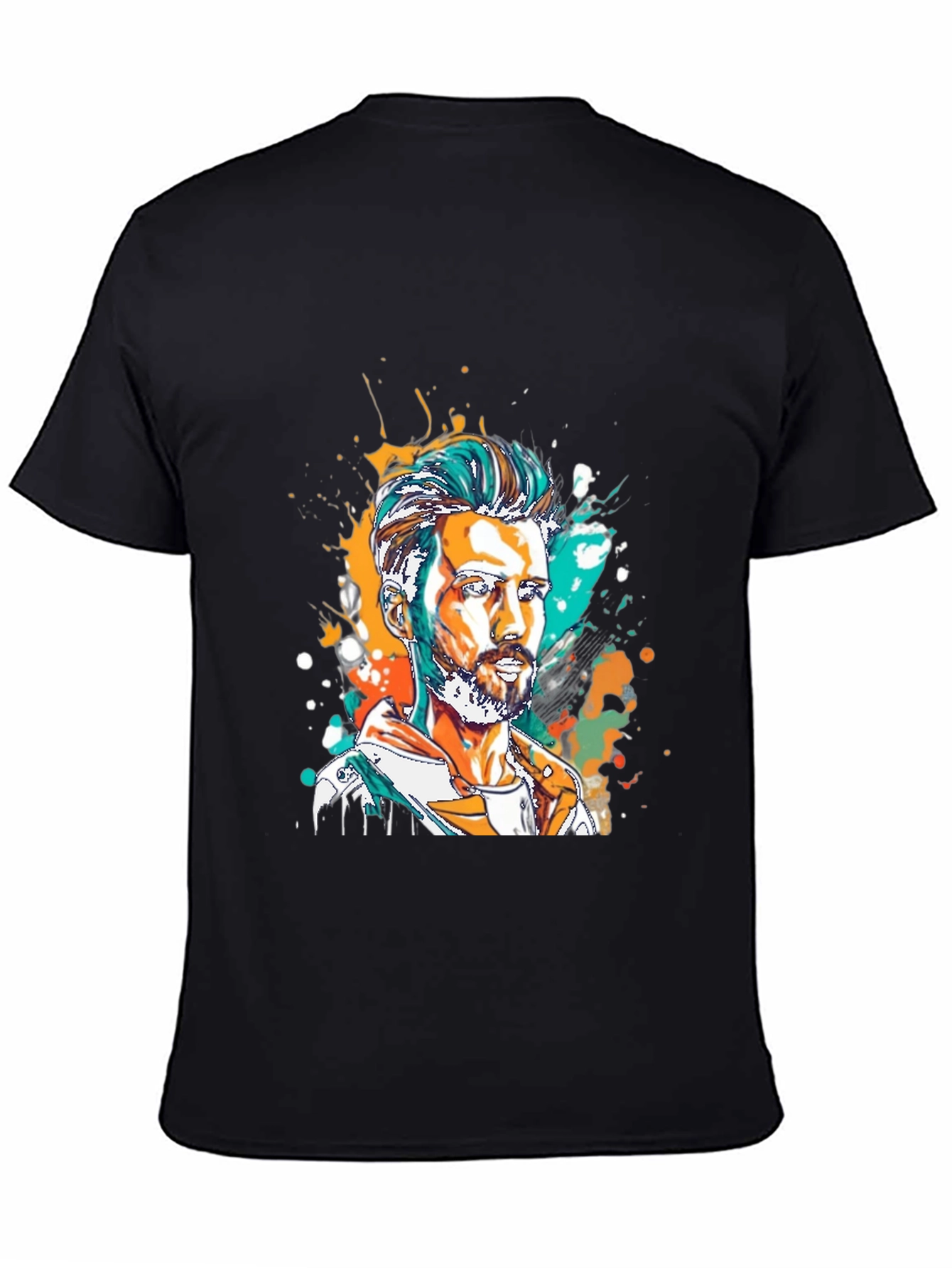 Artistic Man Portrait Graphic Tee