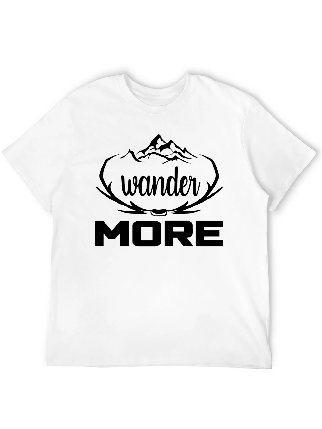 Wander More Graphic Tee - Black Adventure Shirt