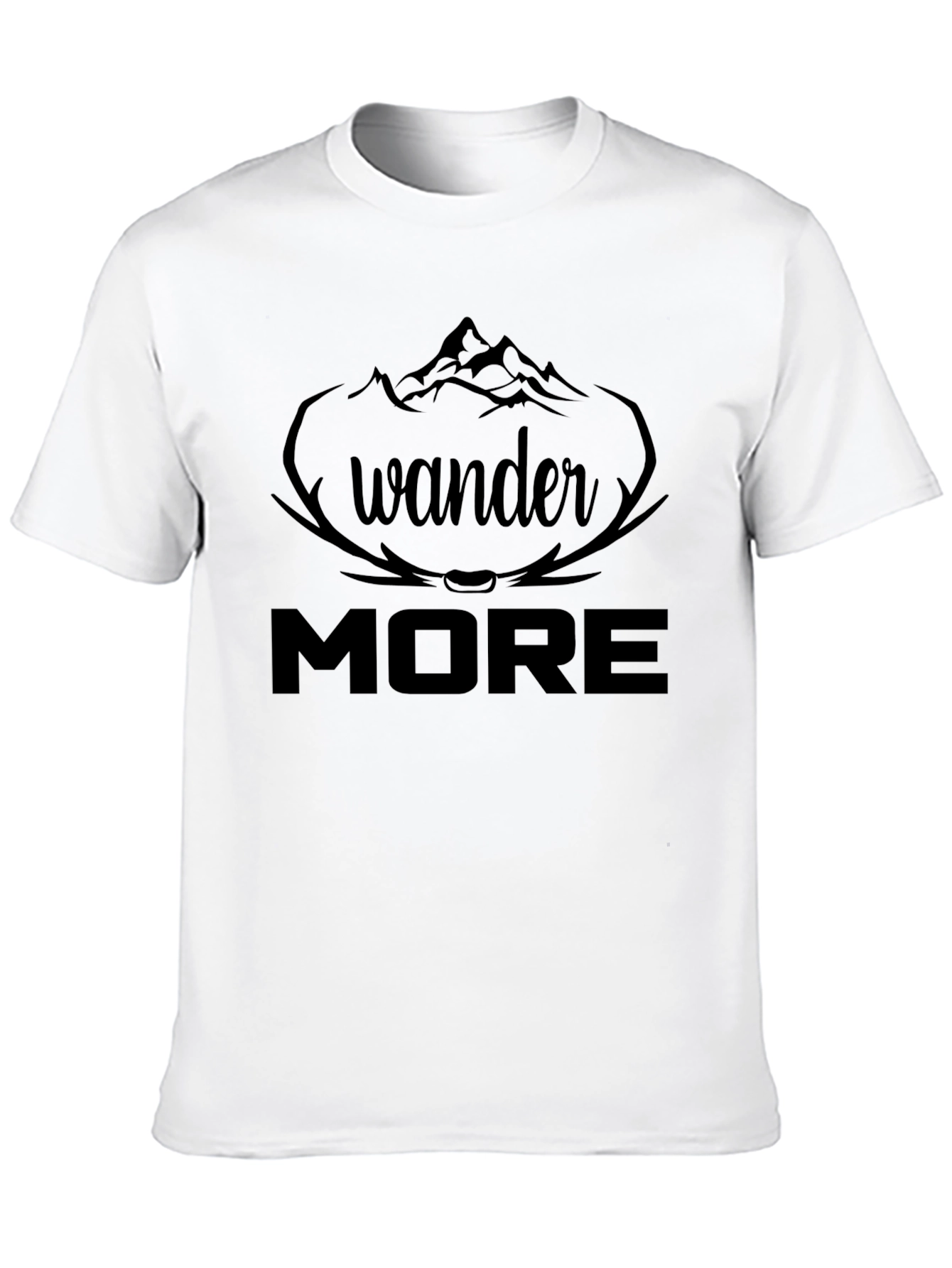 Wander More Graphic Tee - Black Adventure Shirt