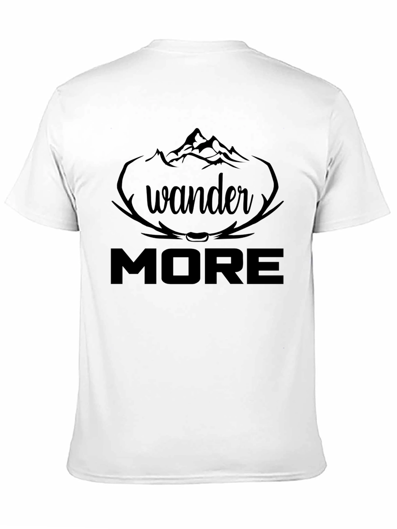 Wander More Graphic Tee - Black Adventure Shirt