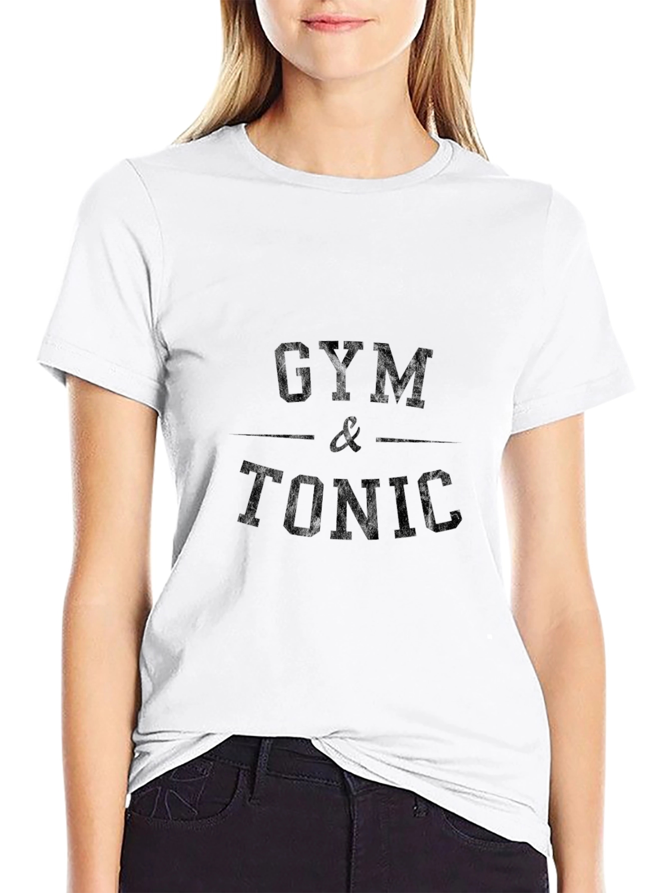 Gym & Tonic Black Graphic T-Shirt