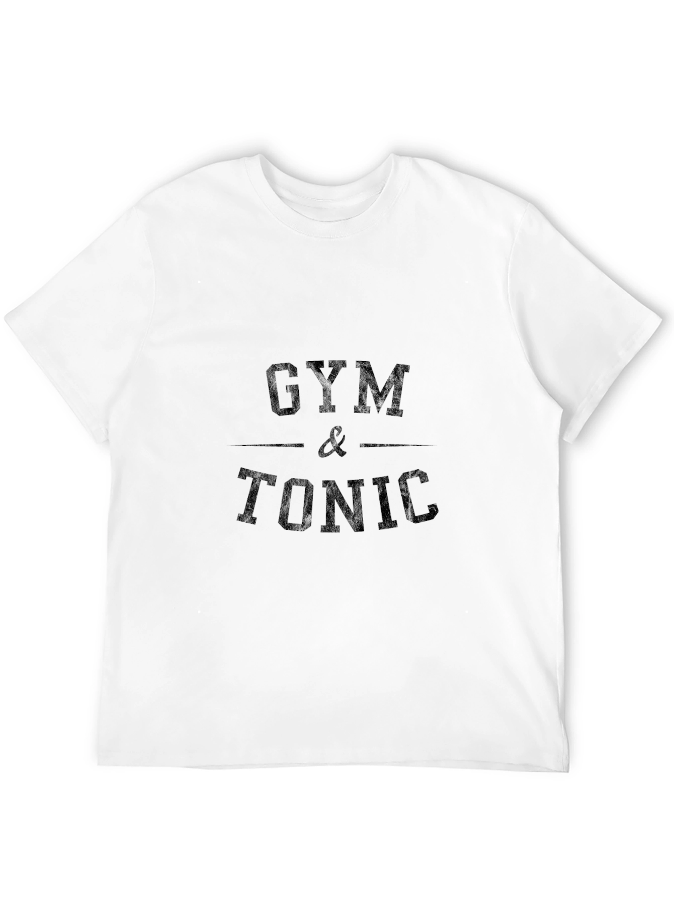 Gym & Tonic Black Graphic T-Shirt