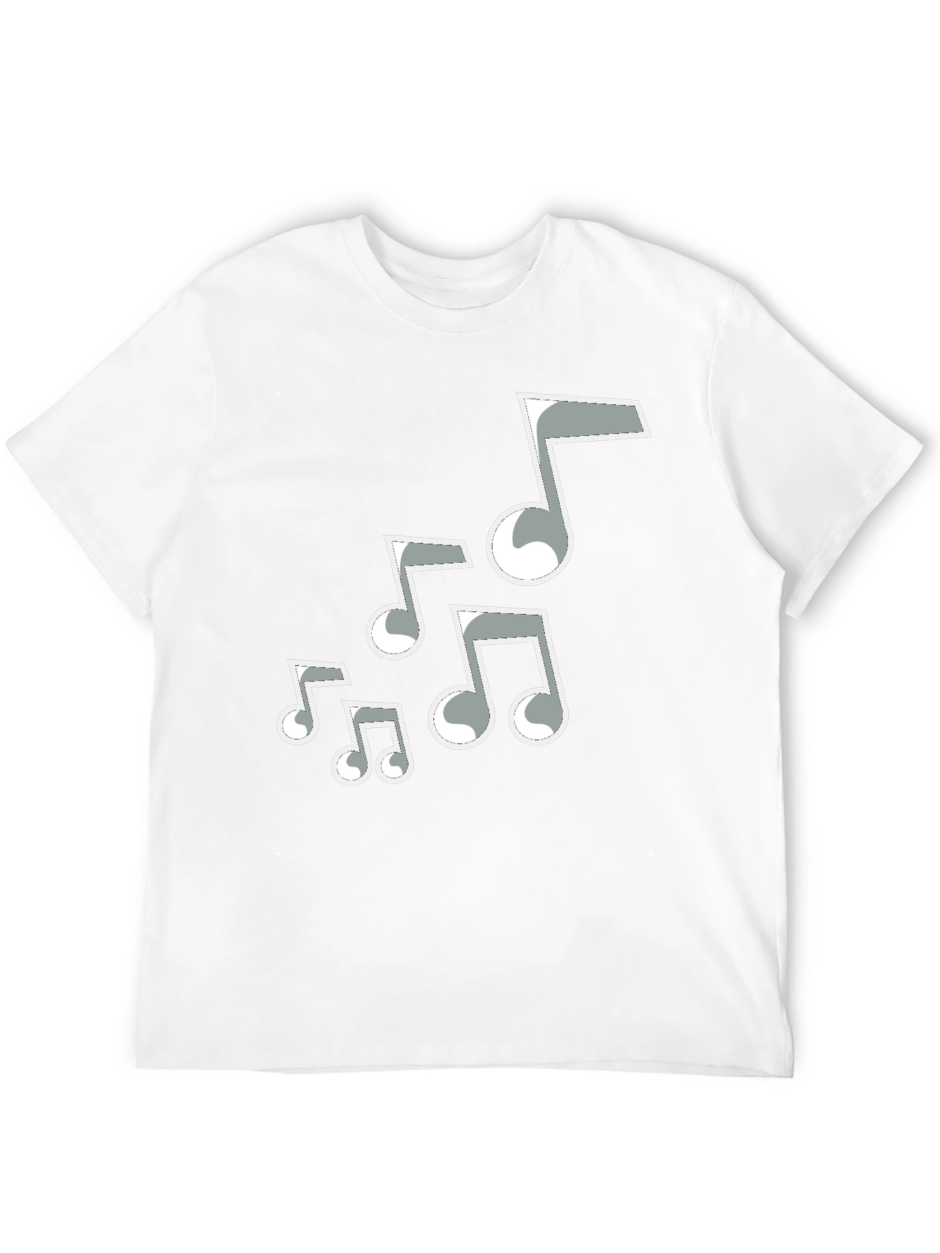 Music Note T-Shirt - Casual Black Tee